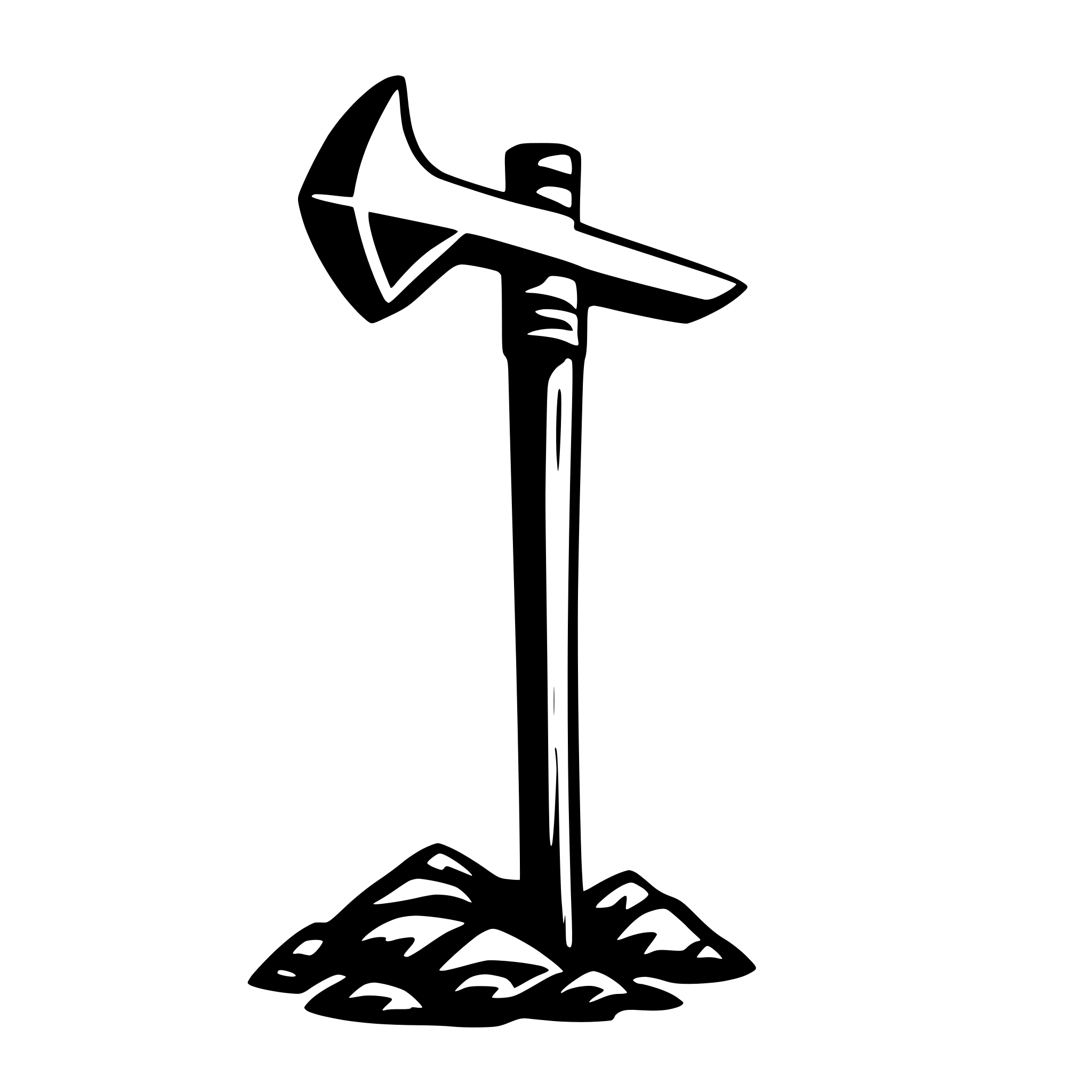 AI-generated SVG of 'pickaxe'