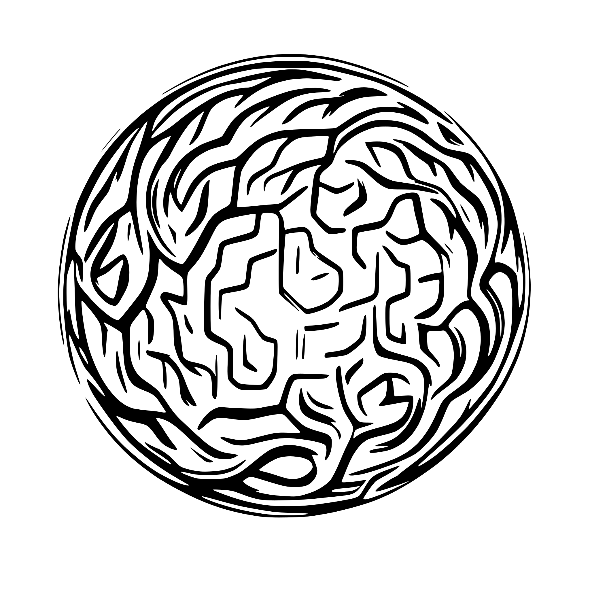 AI-generated SVG of a Global Living Synaptic Quantum Network
