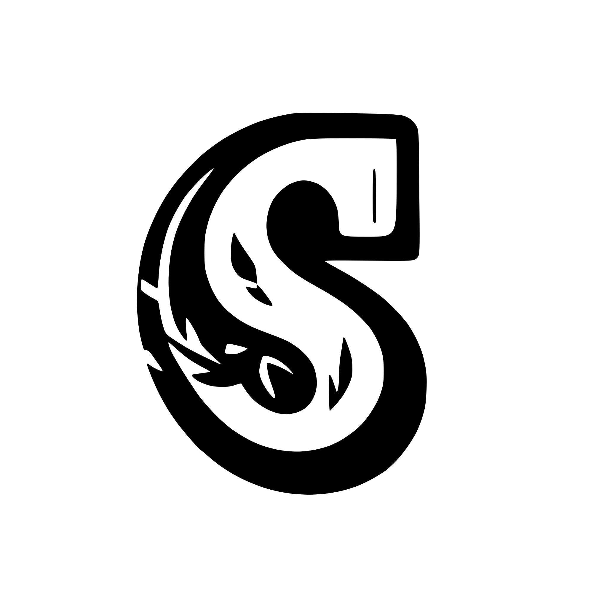 AI-generated SVG of a tribal letter S icon