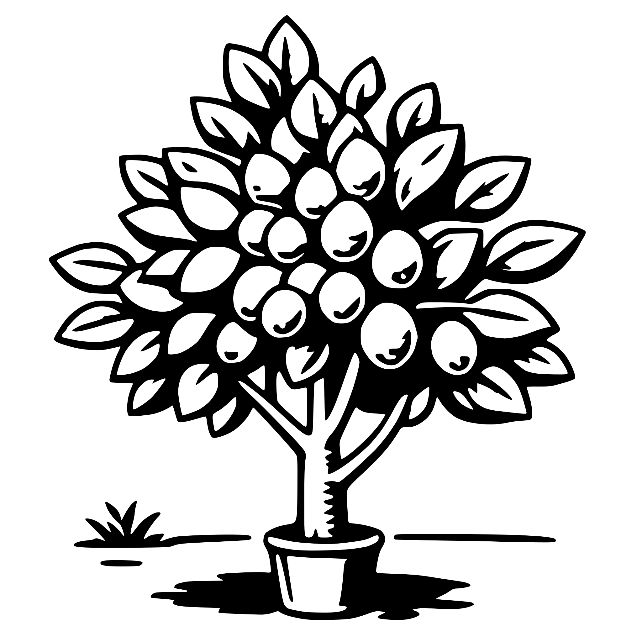 AI-generated SVG of 'lemon tree'