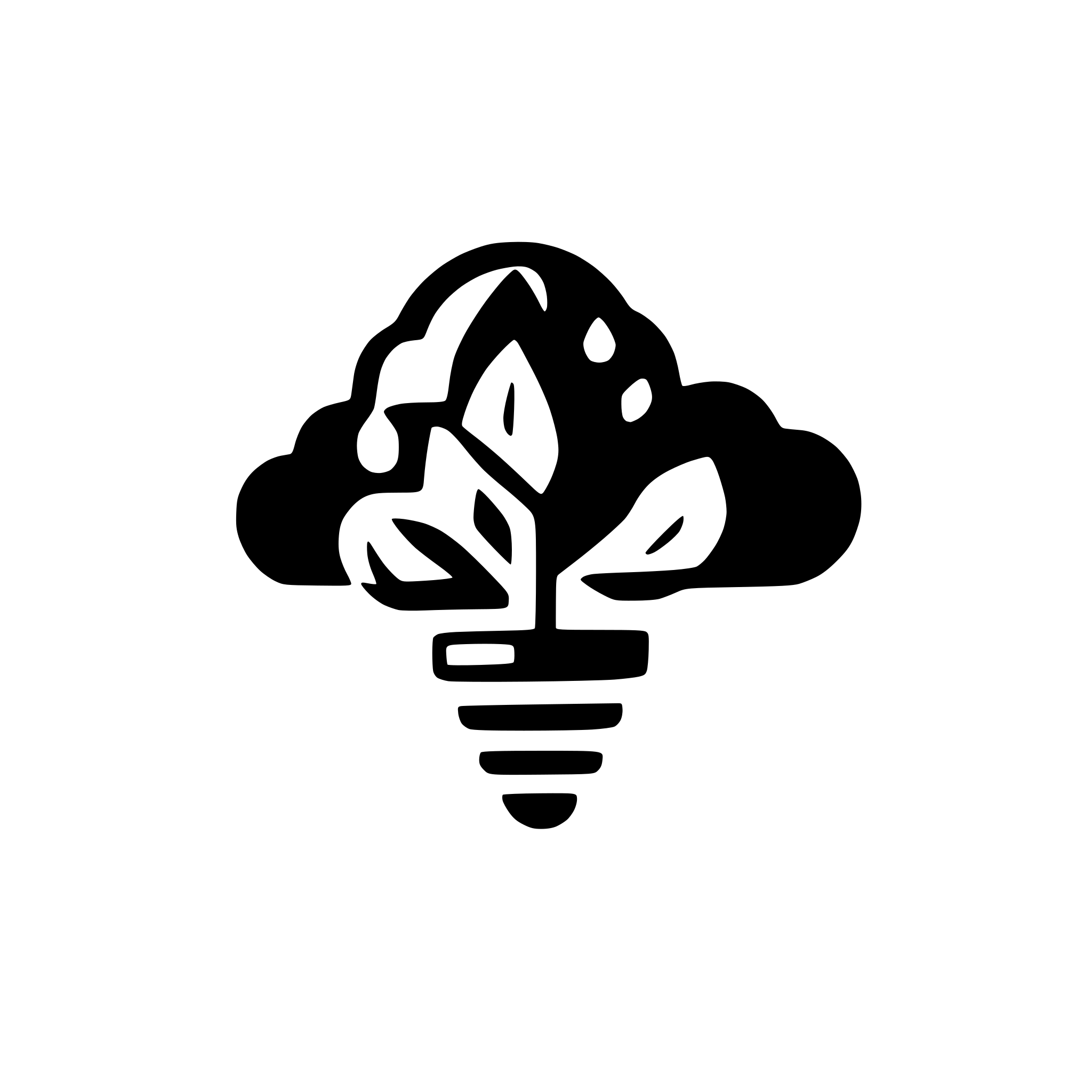 AI-generated SVG of a cloud of bulbs