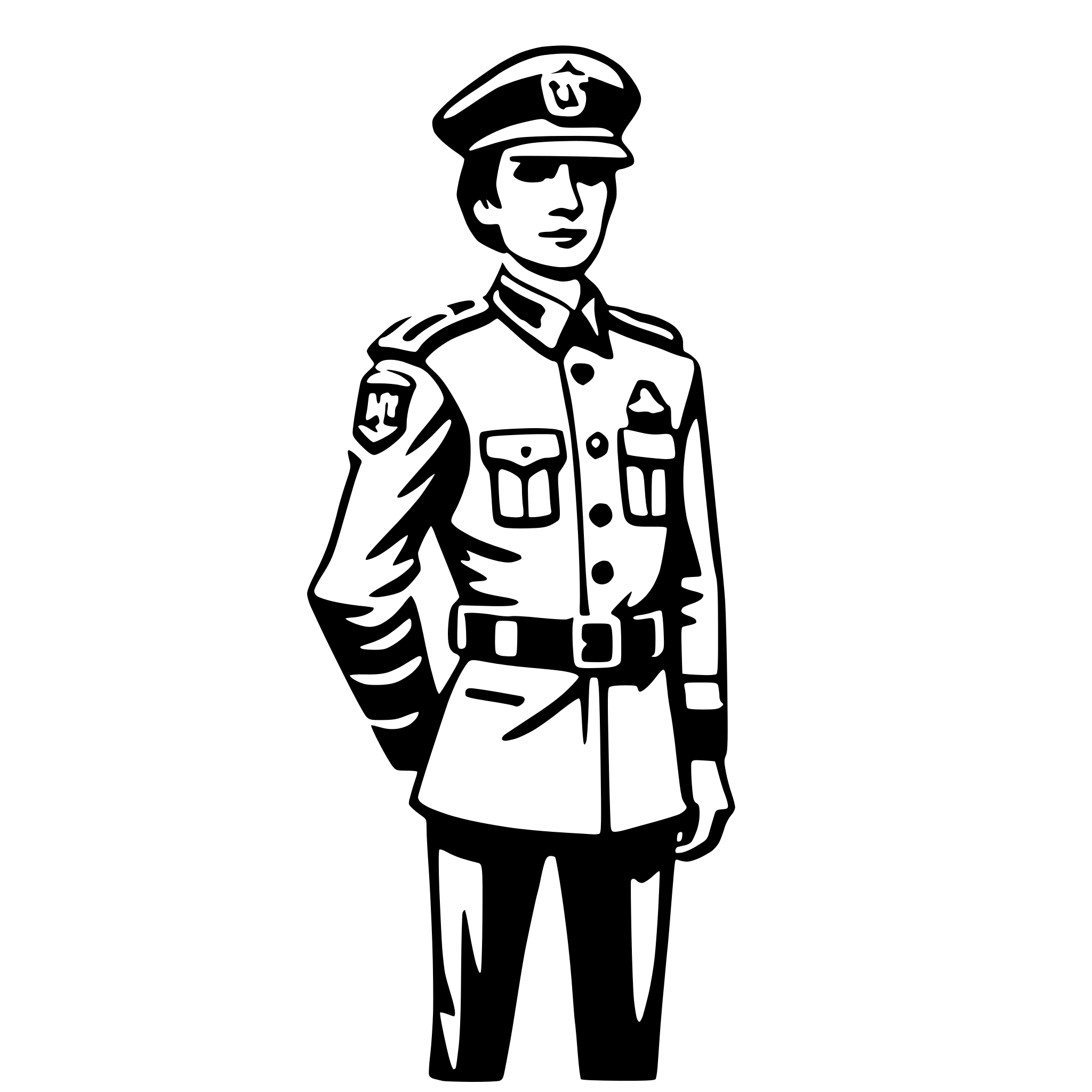 AI-generated SVG of 'police officer'