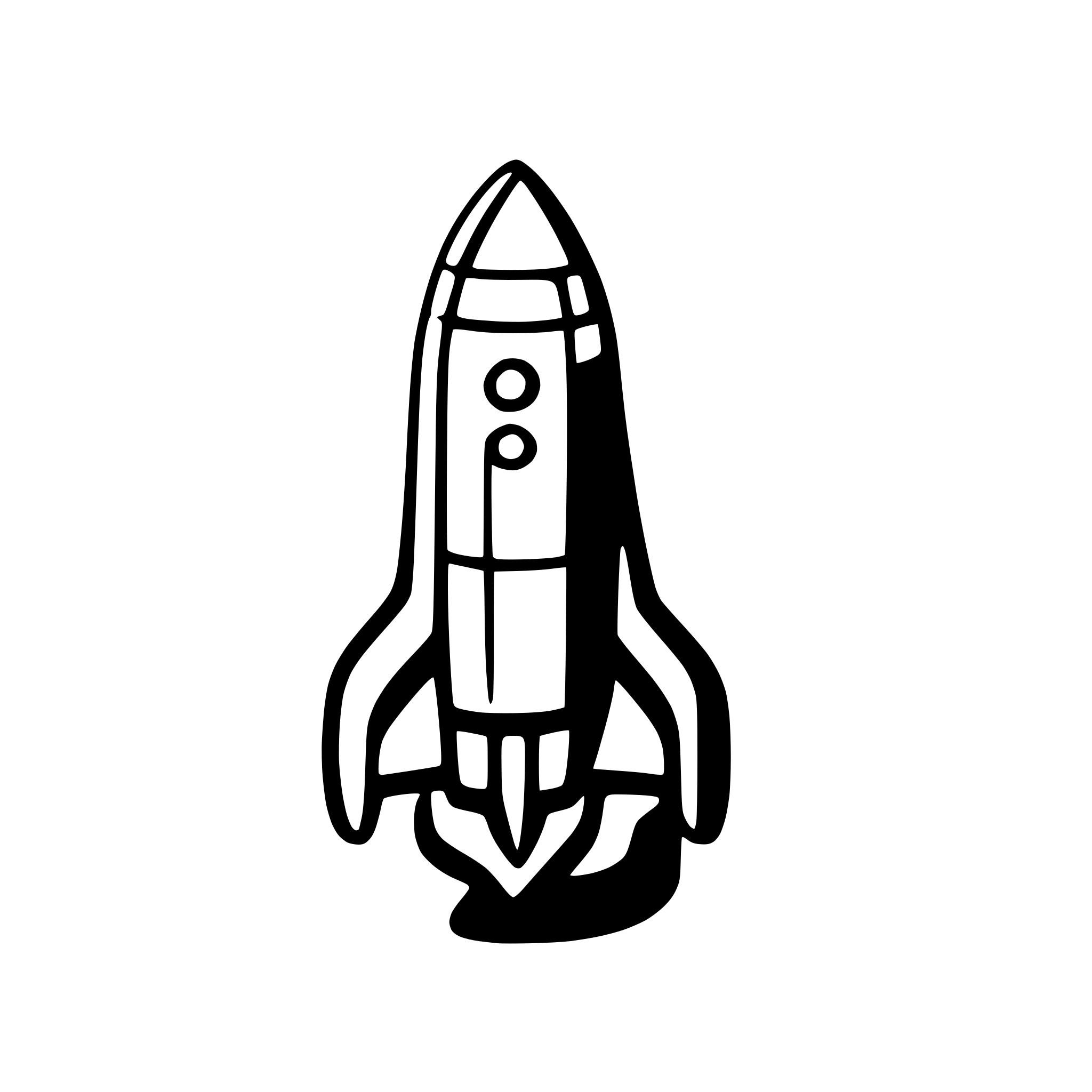 AI-generated SVG of a rocket