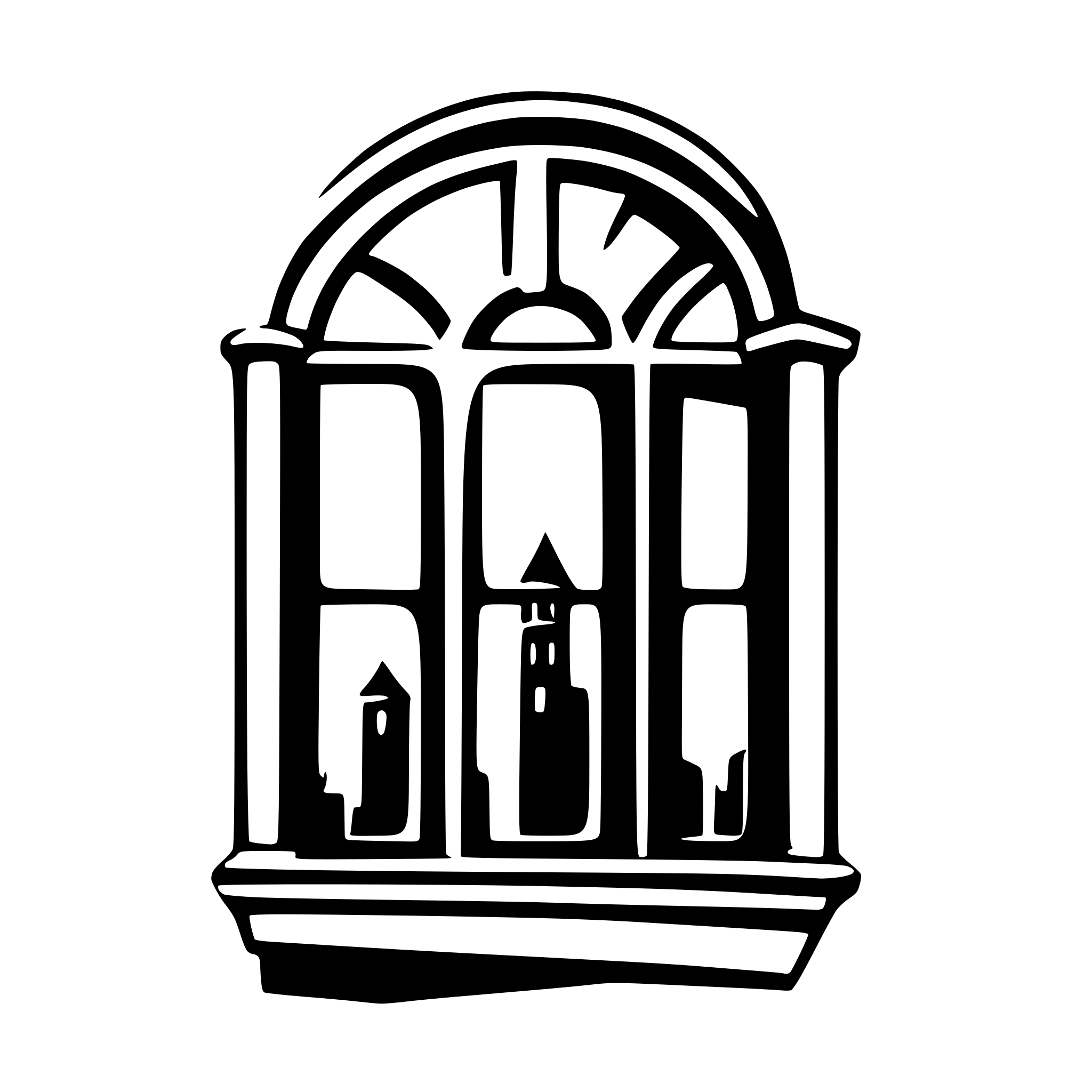AI-generated SVG of a Architecture Symbol Icons window