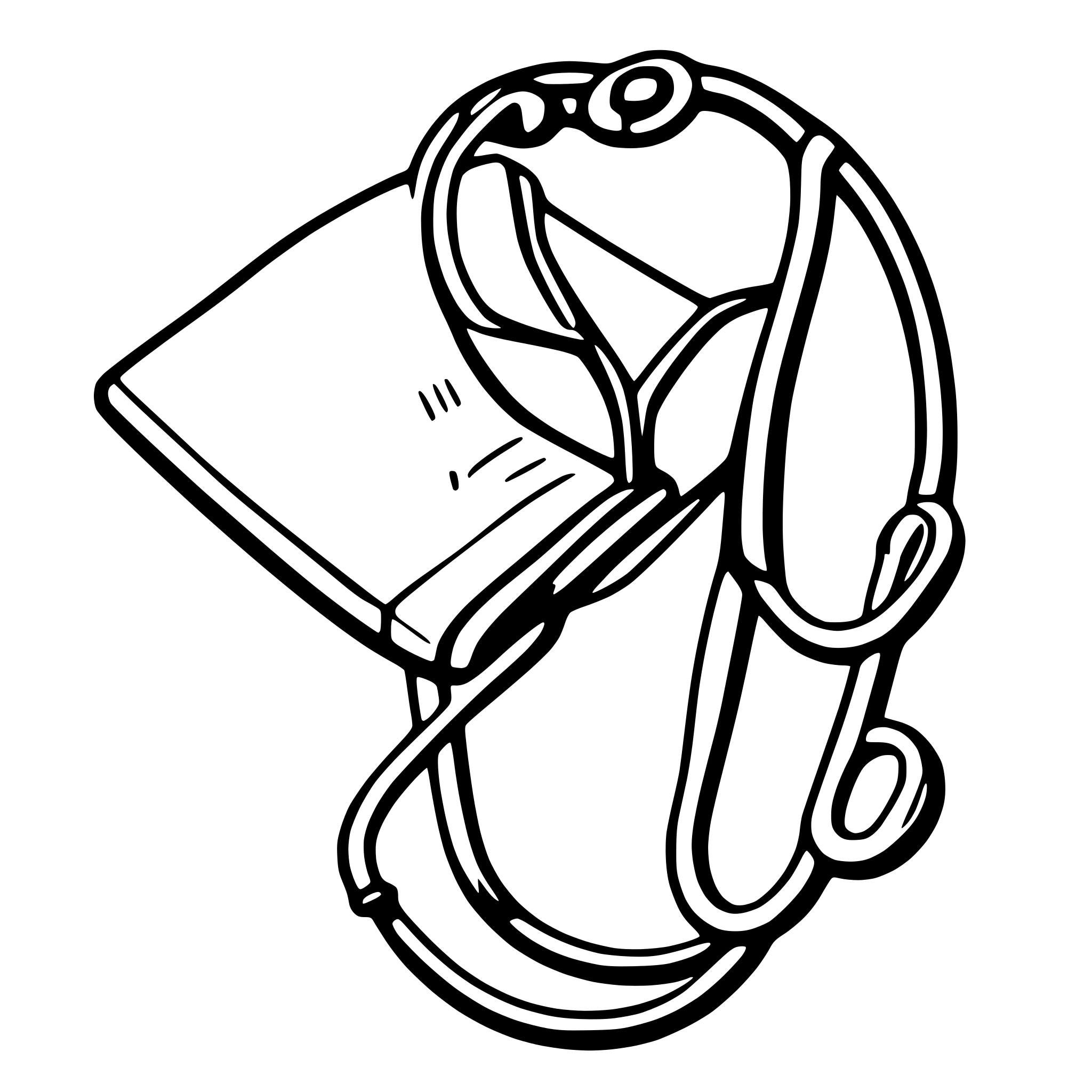AI-generated SVG of a Stethoscope