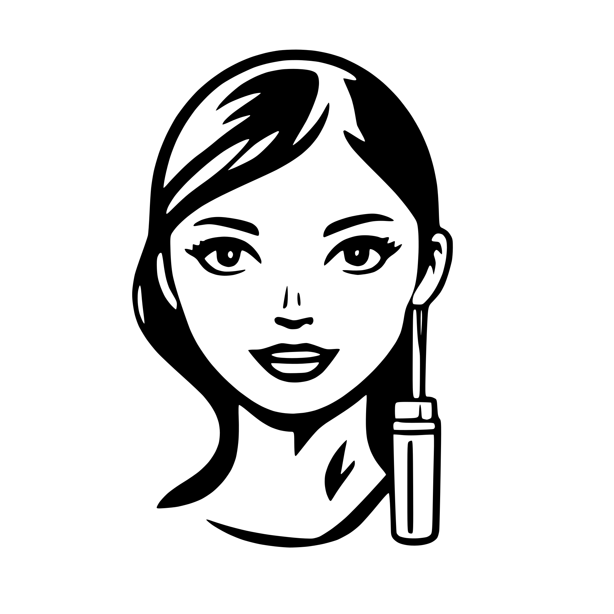 AI-generated SVG of a Schematic icon suggestion to add a new entry type of service in the application for a beauty salon