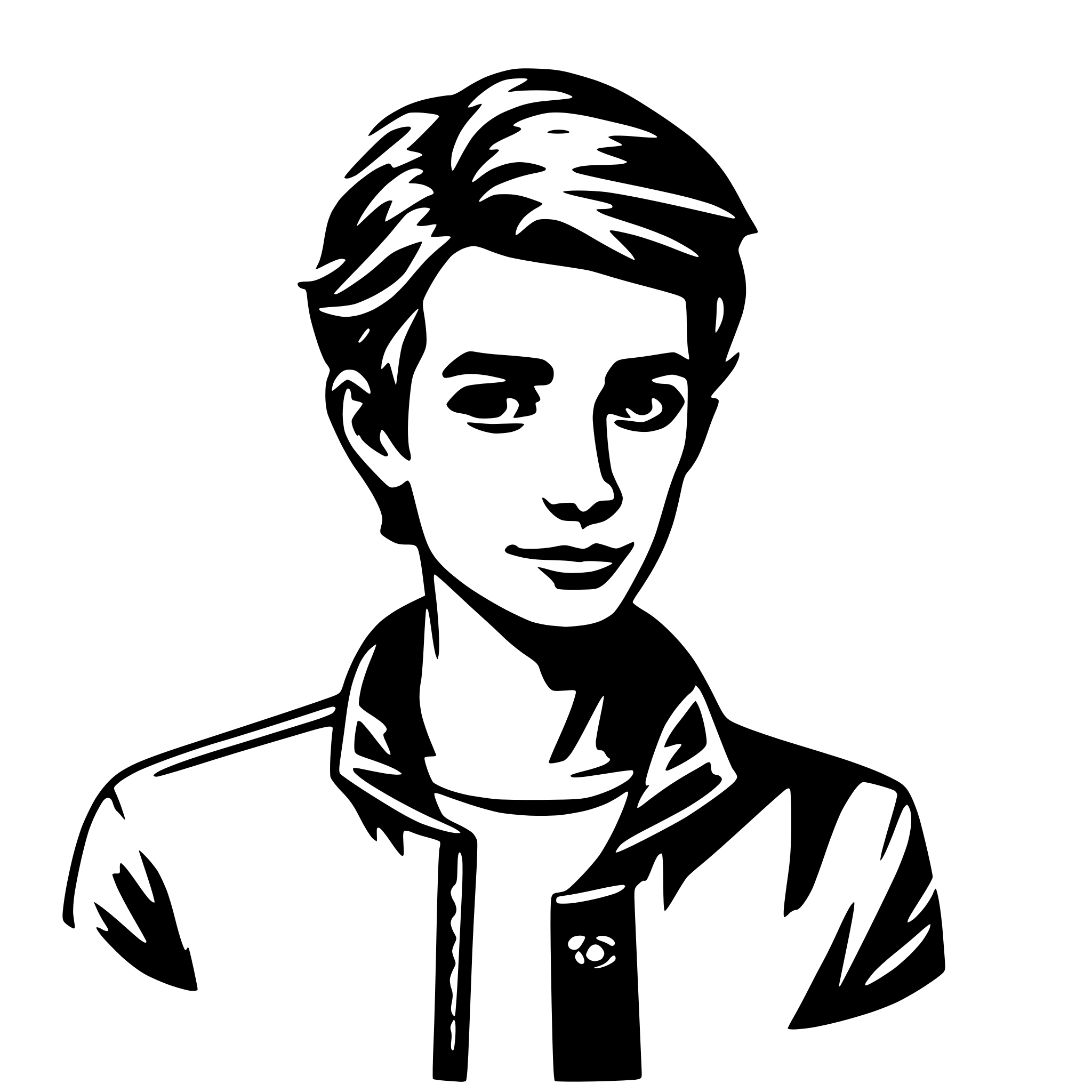 AI-generated SVG of 'cute guy'