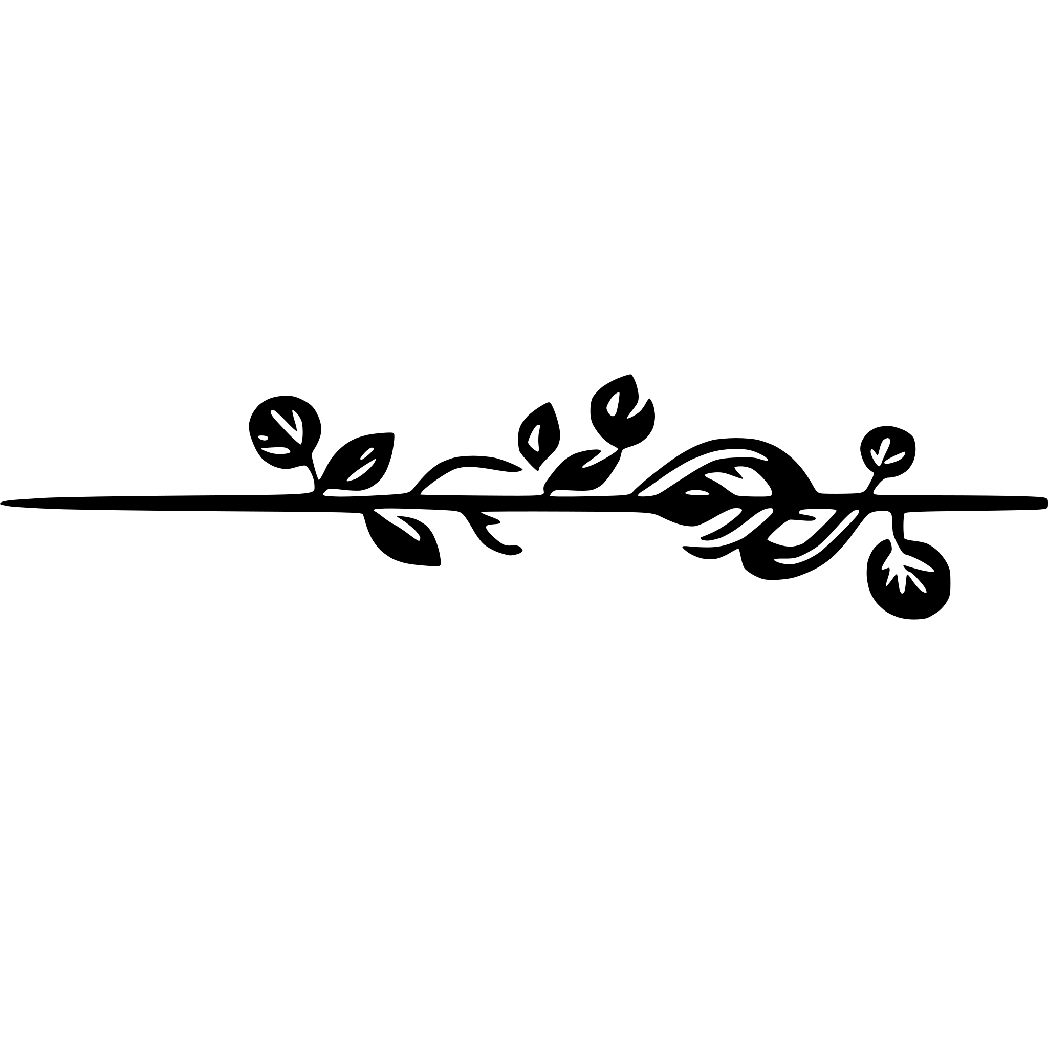 AI-generated SVG of 'floral divider'