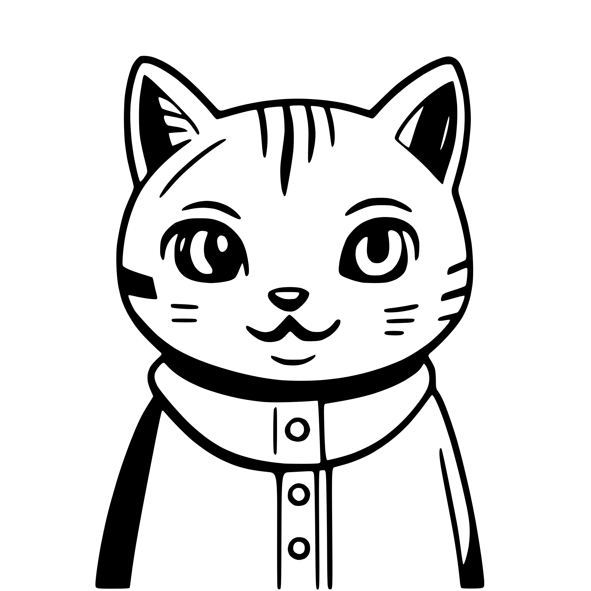 AI-generated SVG of a sweat cute cat