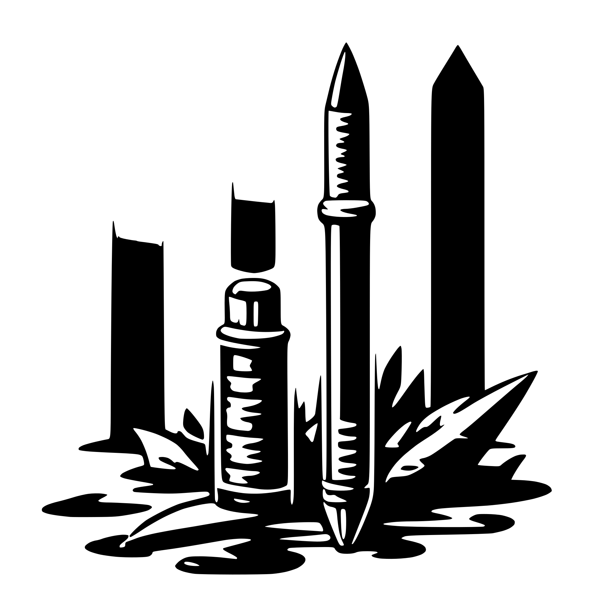 AI-generated SVG of a pixelized ink pen