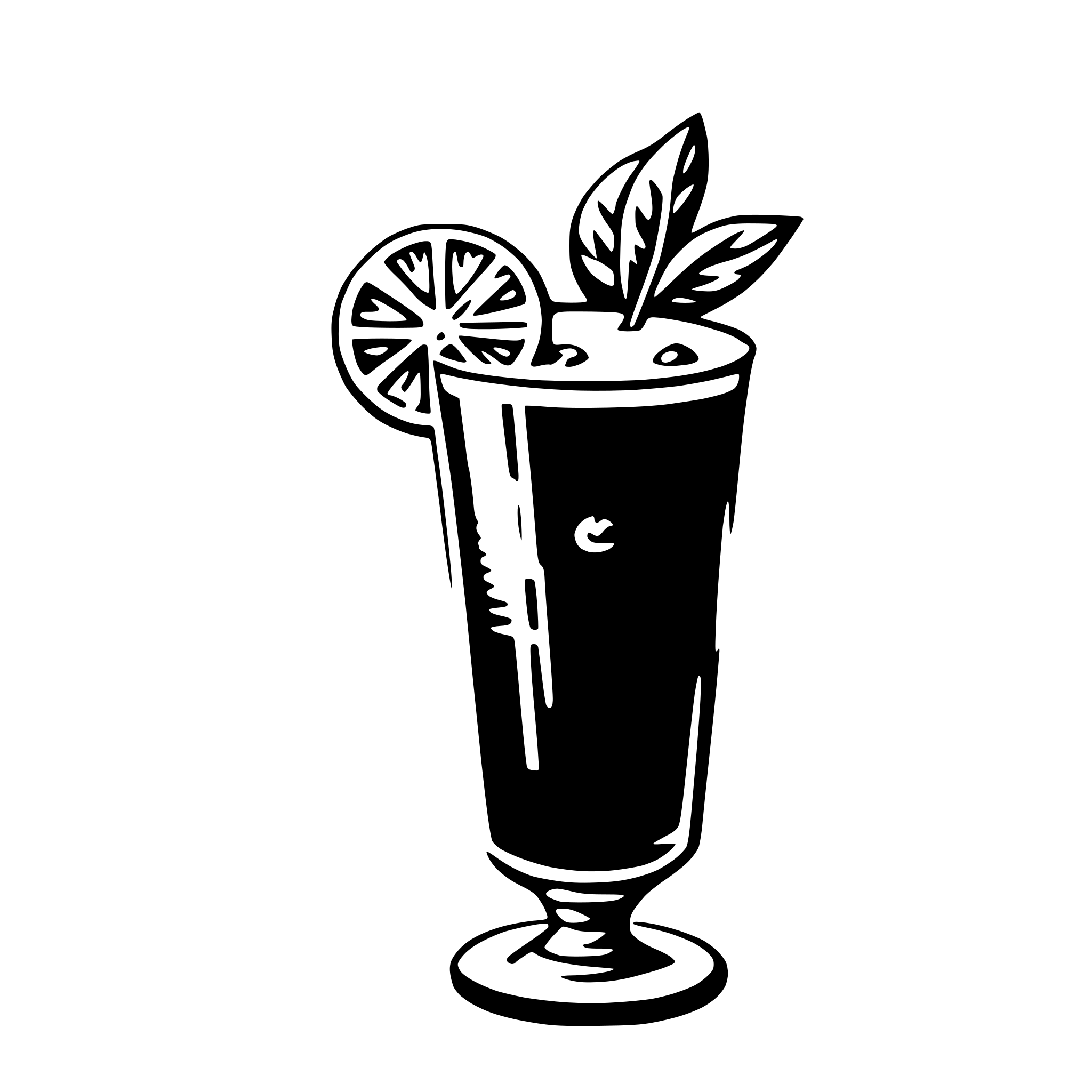 AI-generated SVG of a cocktail
