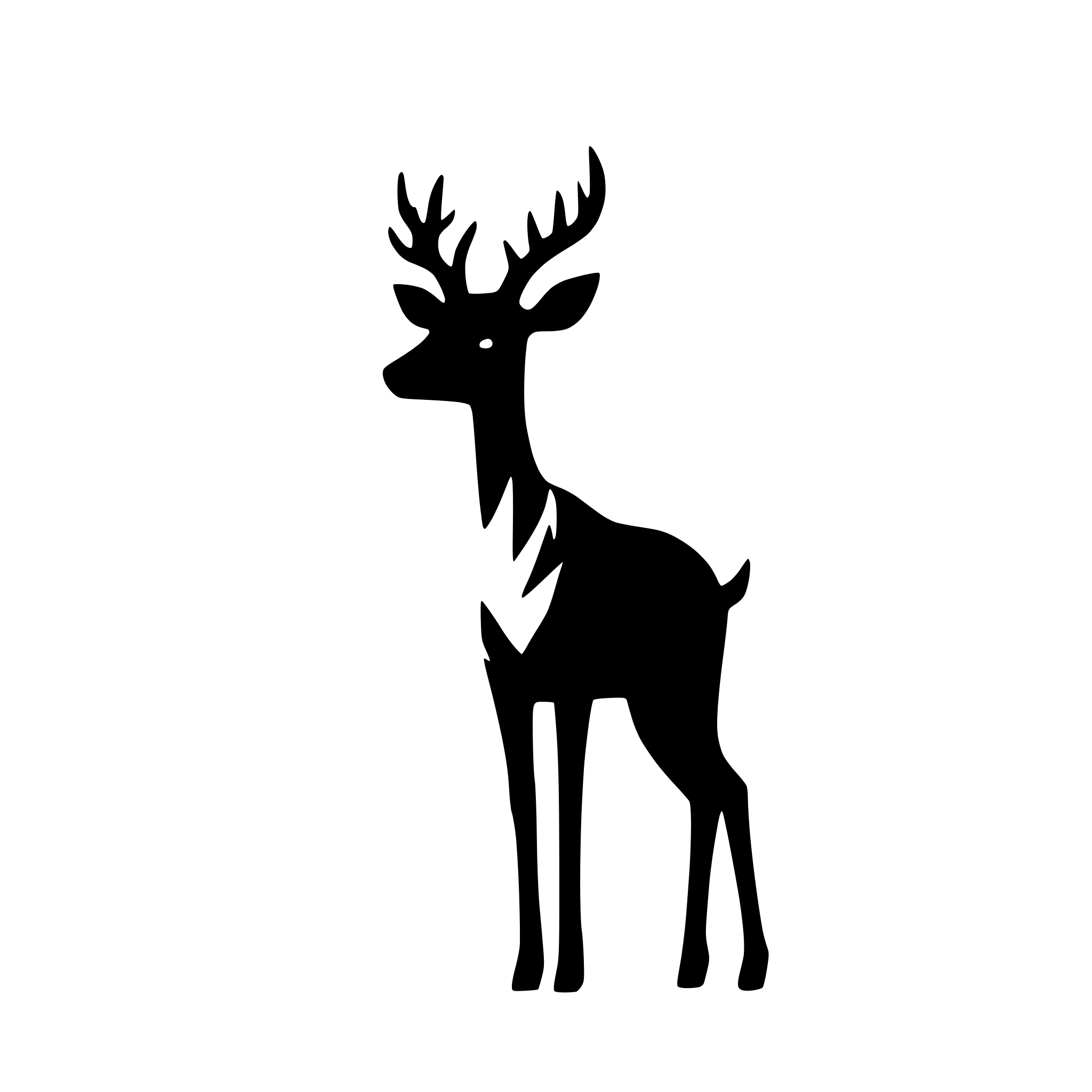 AI-generated SVG of a deer silhouette