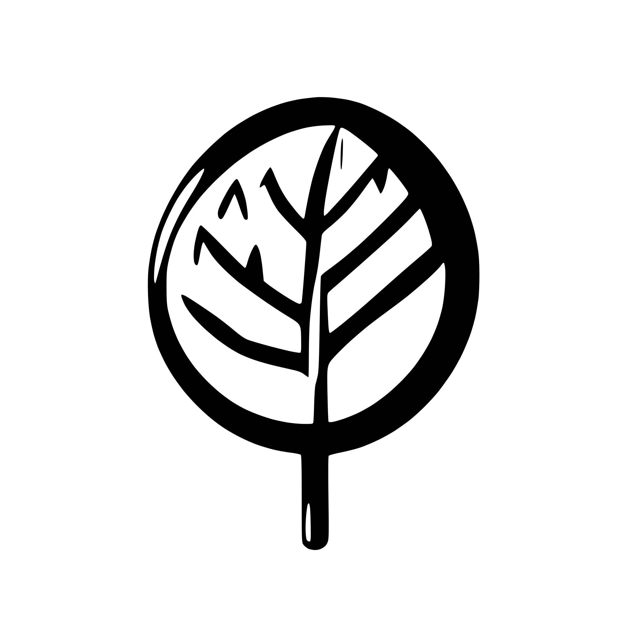 AI-generated SVG of a a falling leaf