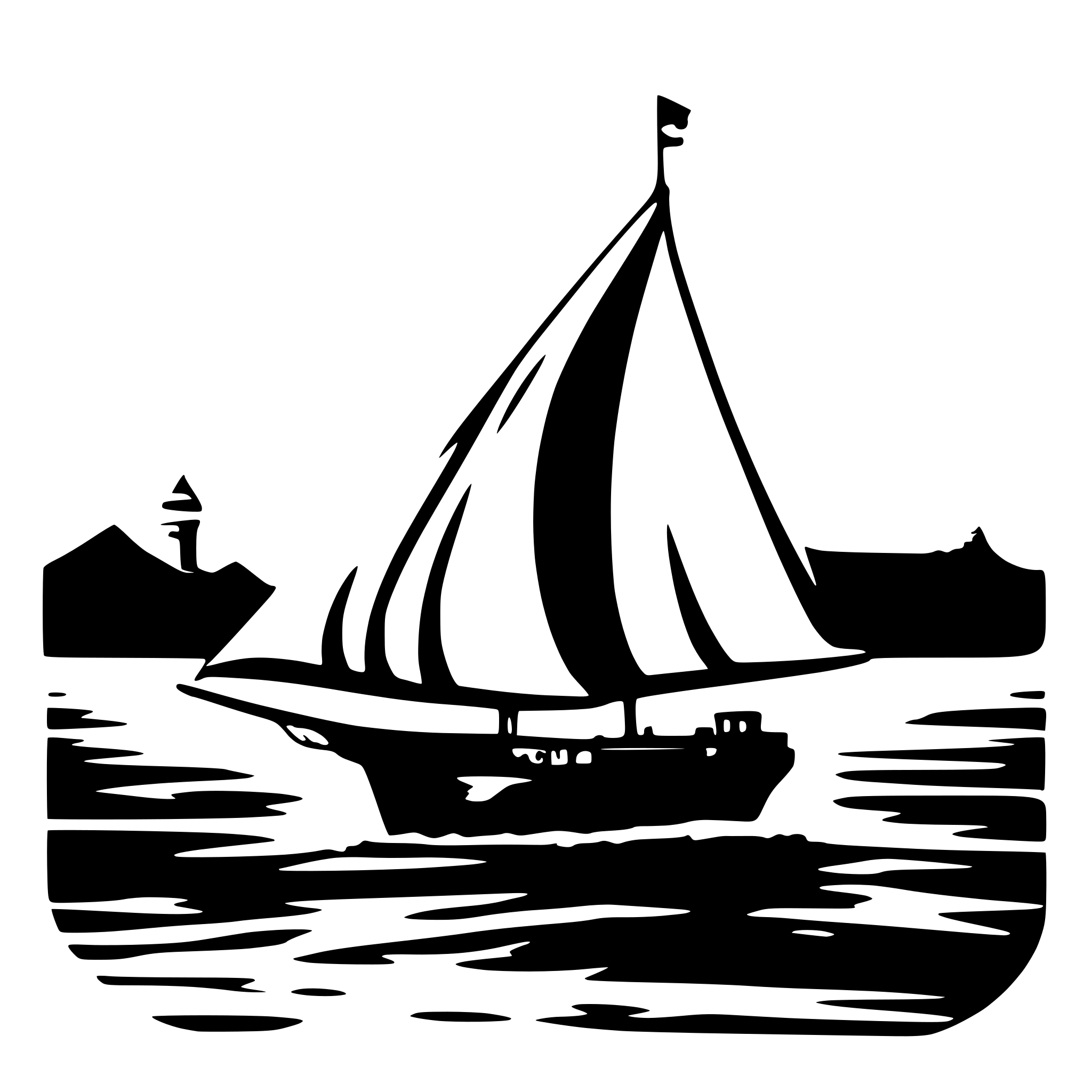 AI-generated SVG of a Sailship sailing into sunset