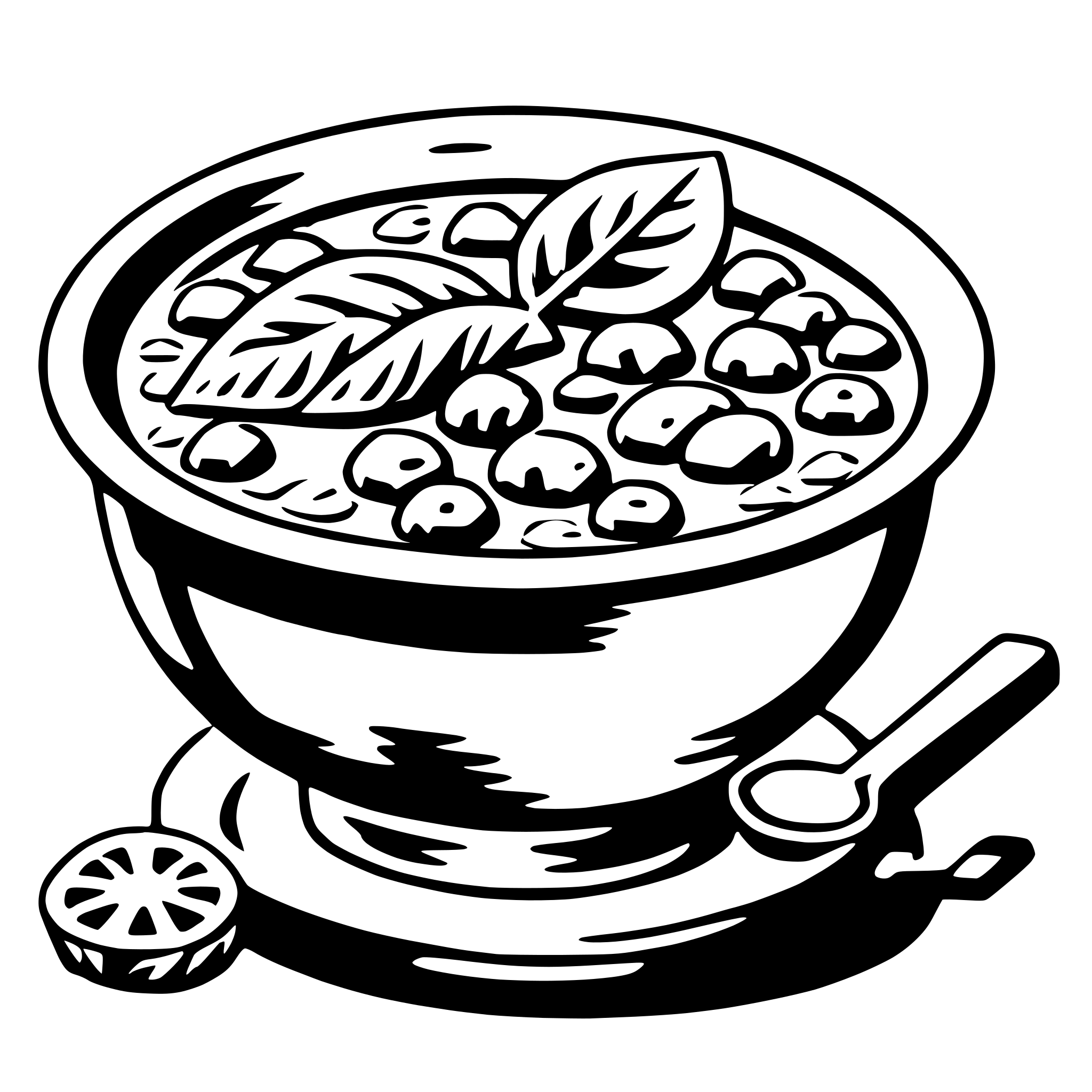 AI-generated SVG of a minestrone