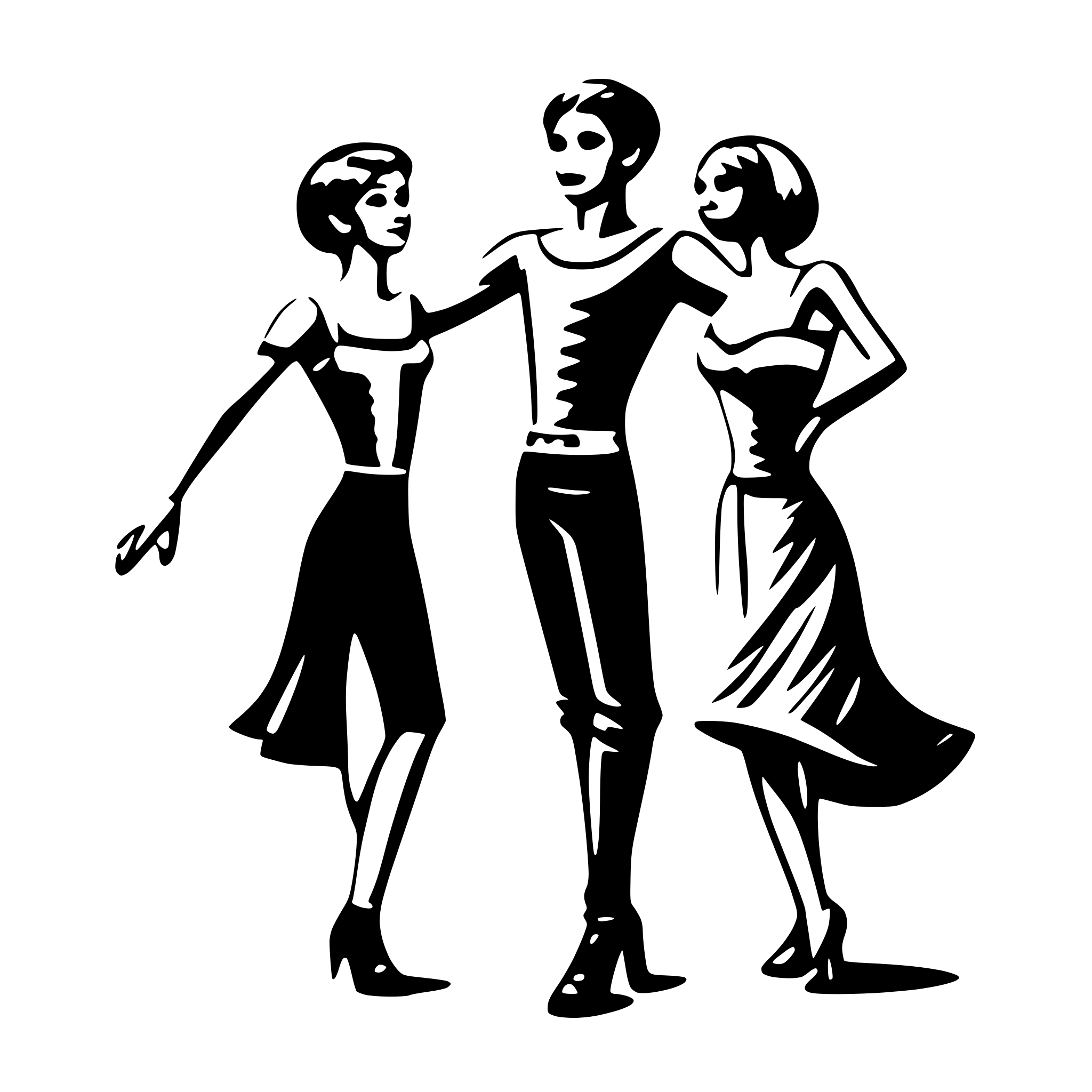 AI-generated SVG of 'dance'