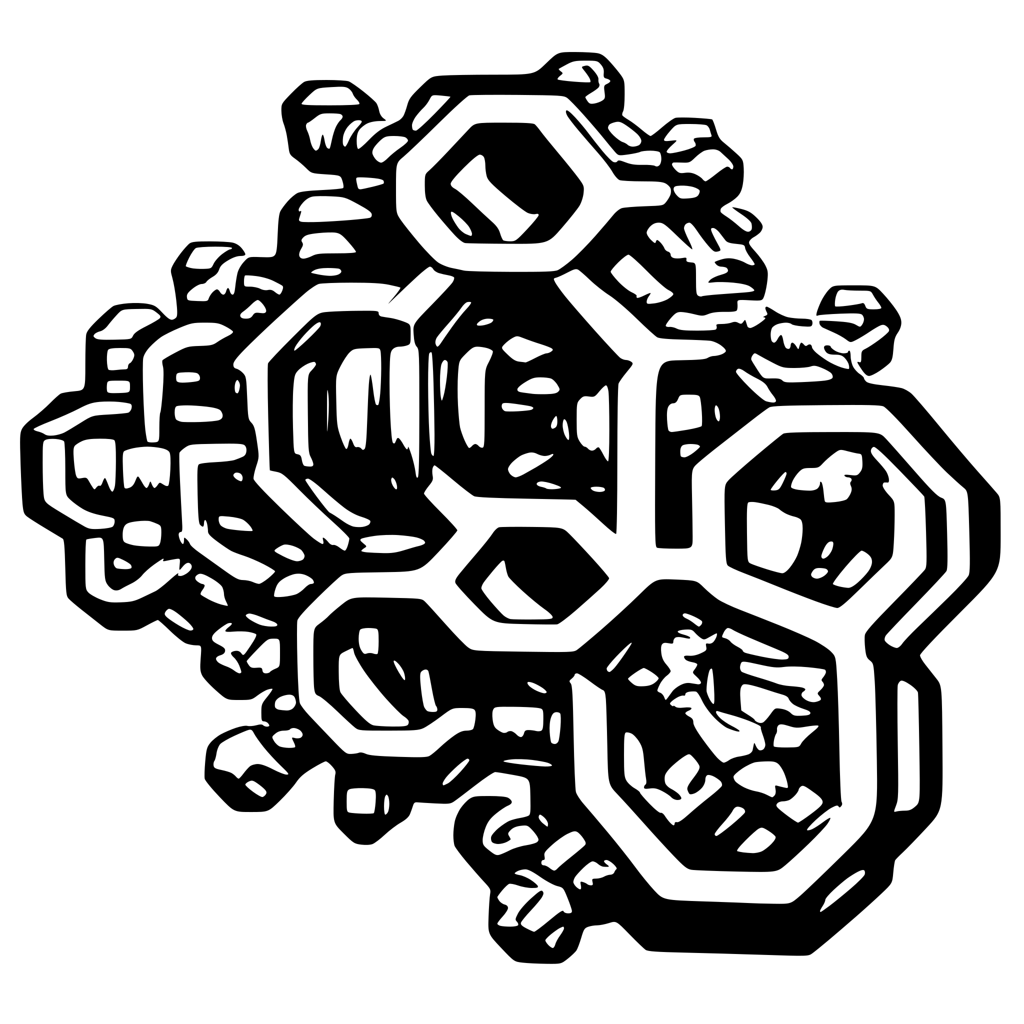 AI-generated SVG of a Name "Ashton Powell" as molecular structure