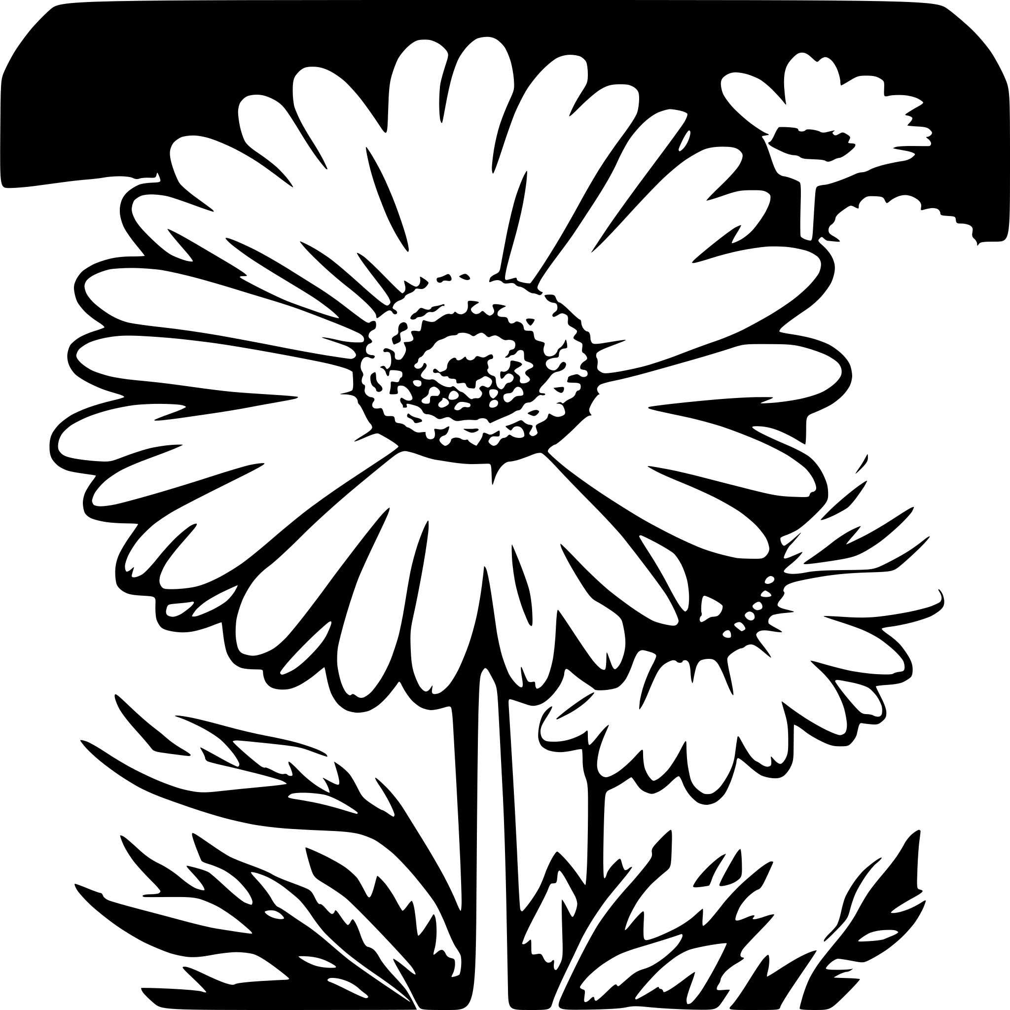 AI-generated SVG of a a beautiful gerbera flower on the field