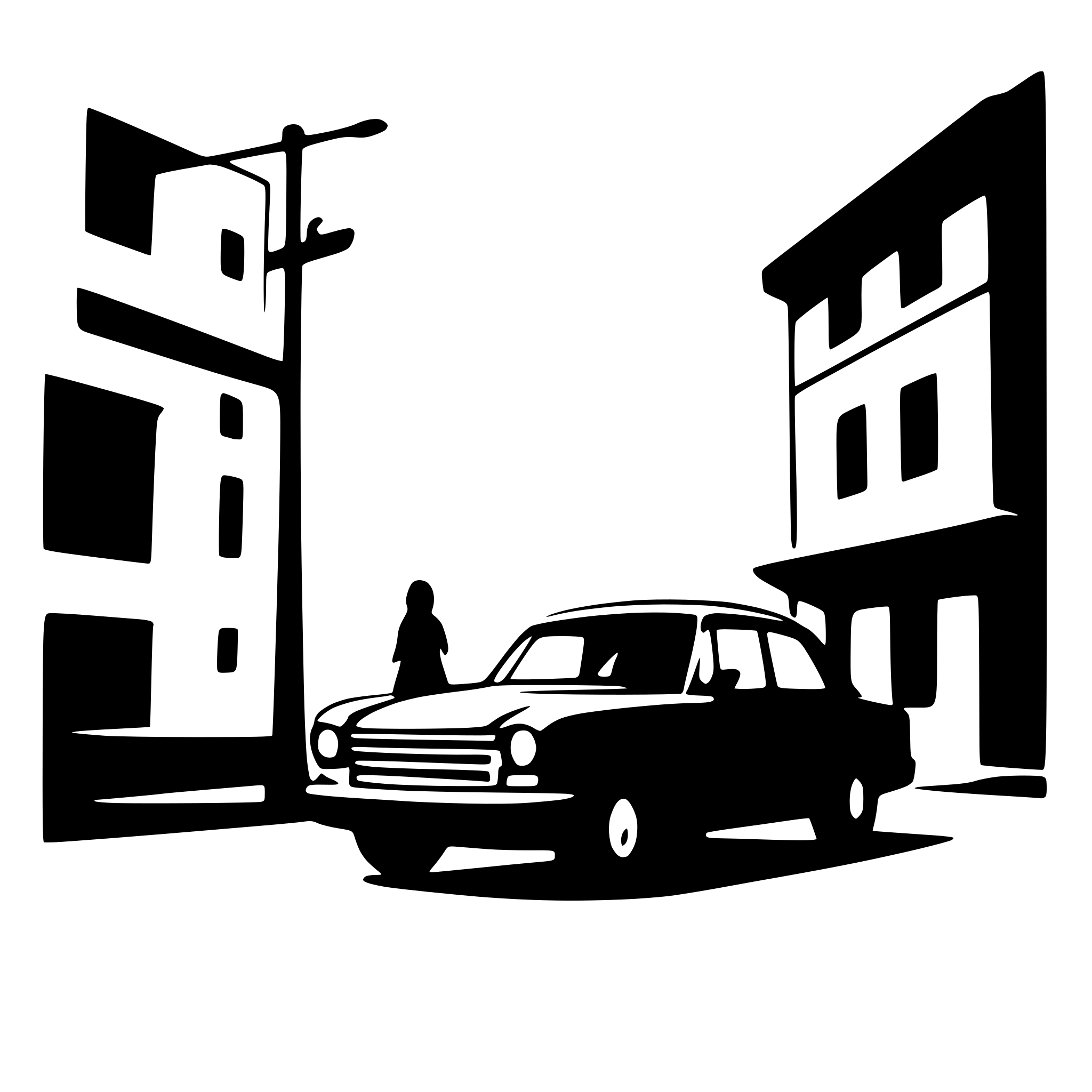 AI-generated SVG of a Big Car and a street