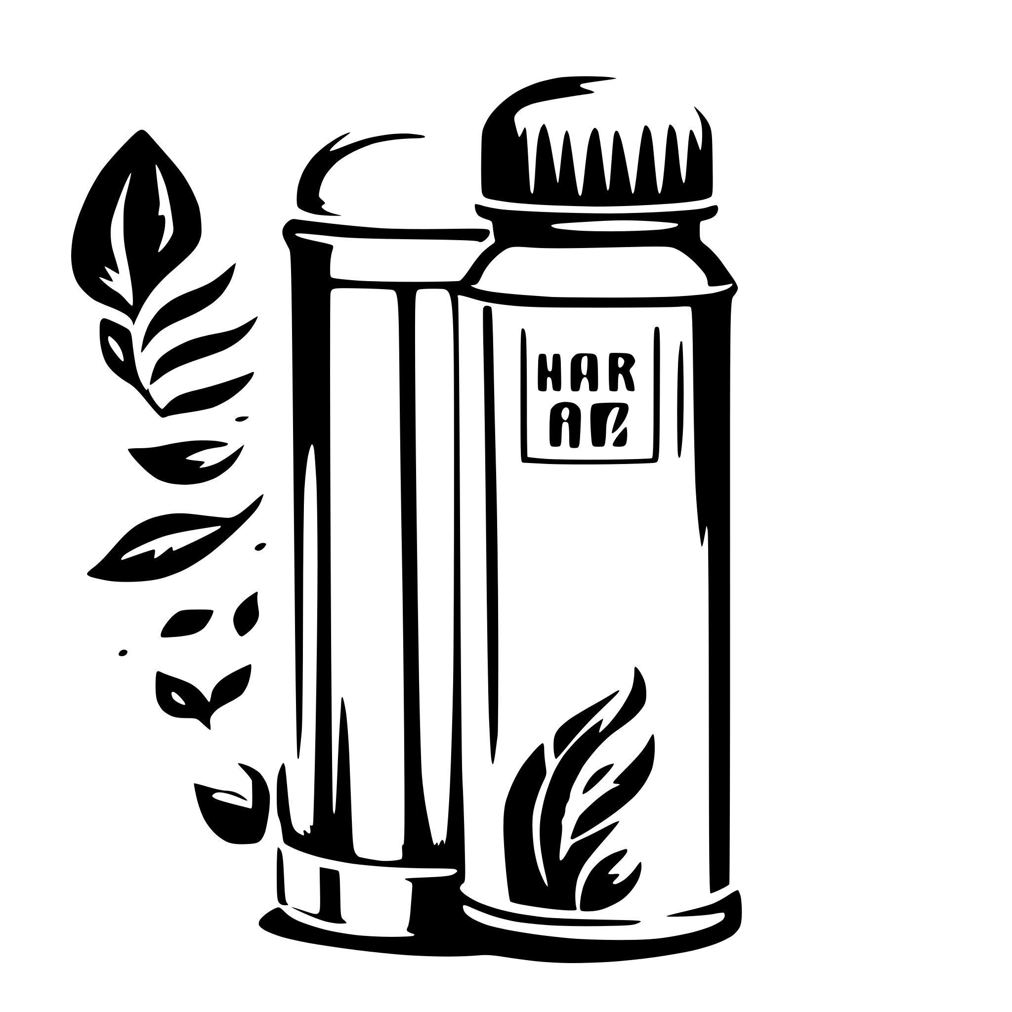 AI-generated SVG of a Bottle of hair care volumizing powder for texturizing