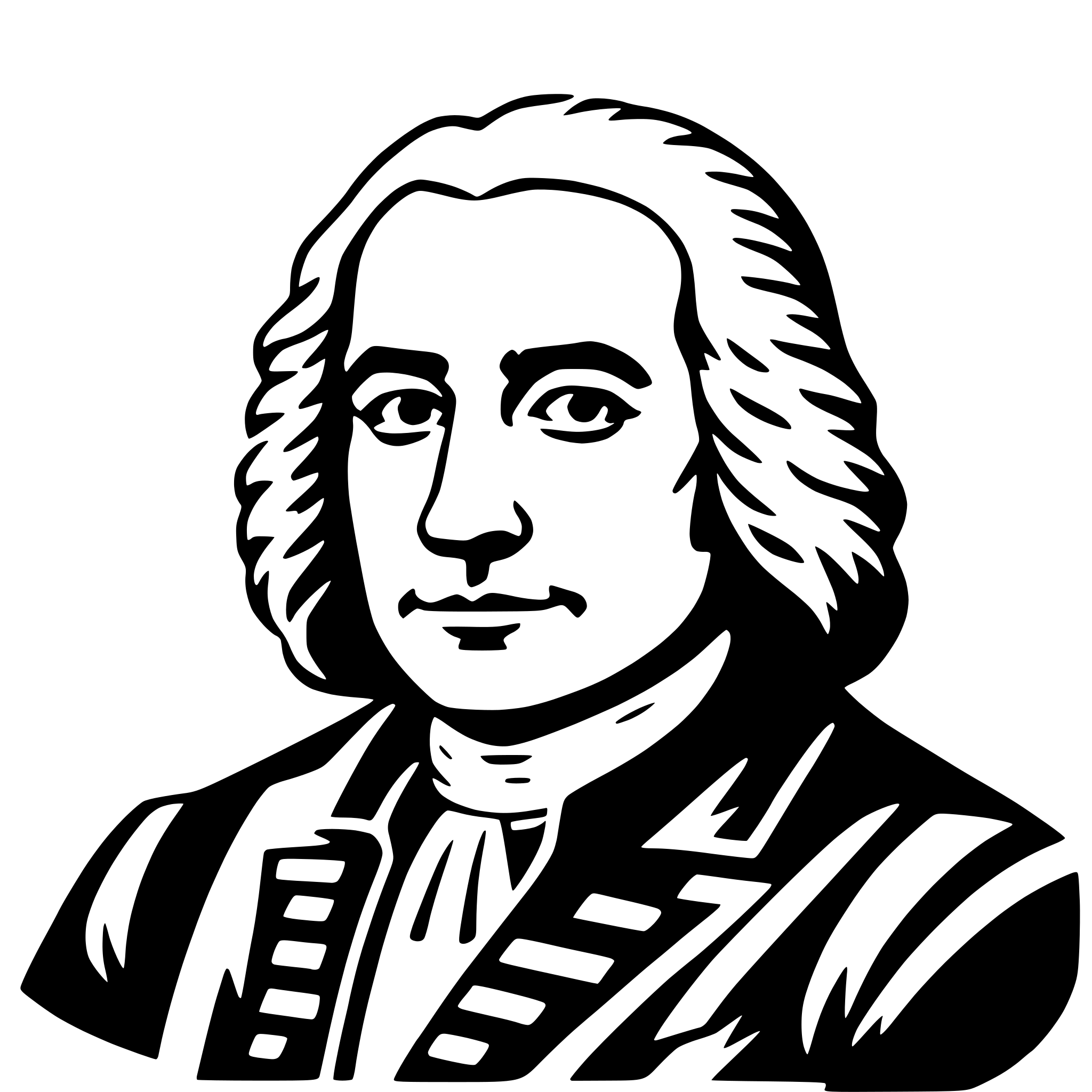 AI-generated SVG of a johann sebastian bach
