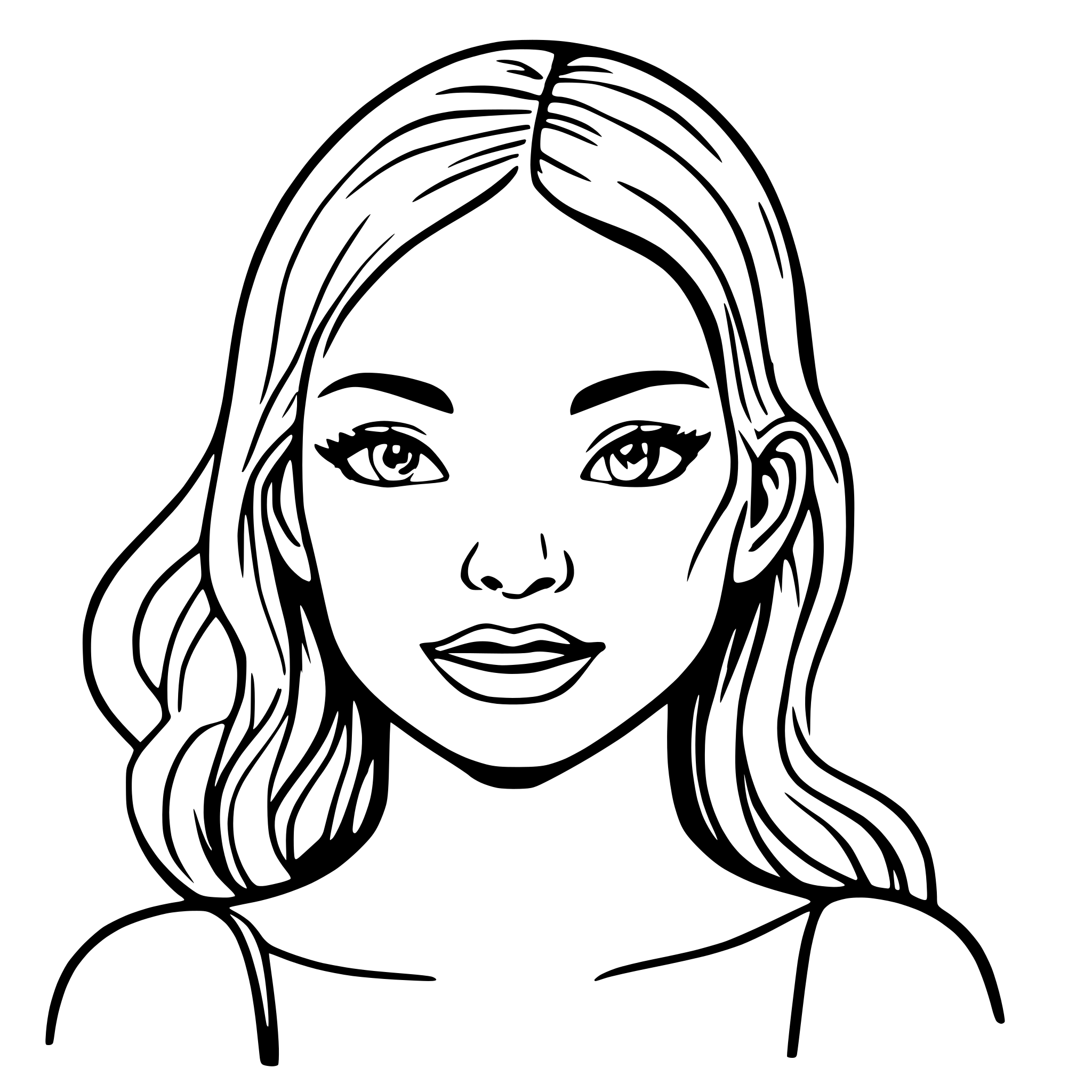 AI-generated SVG of a human body