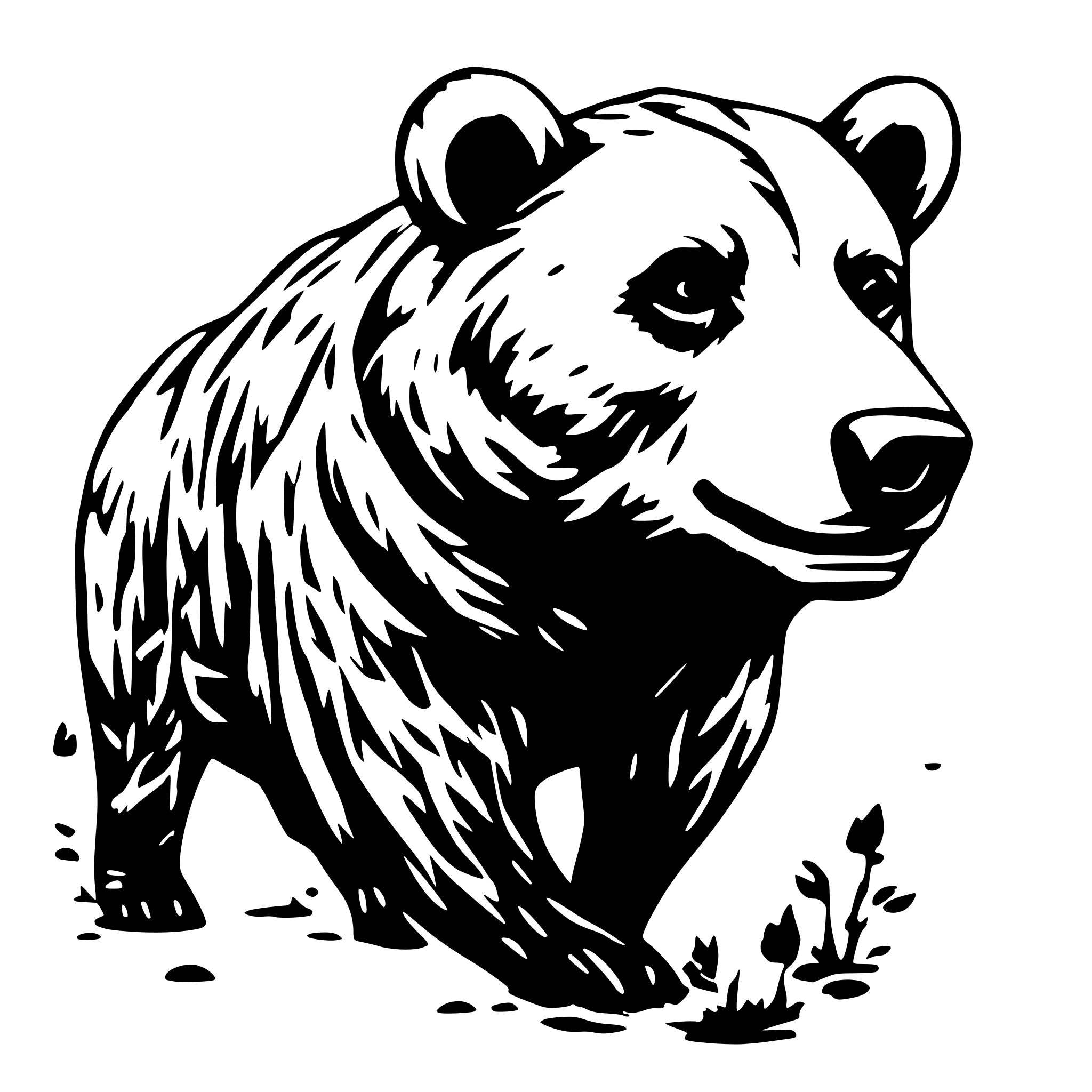 AI-generated SVG of 'bear'