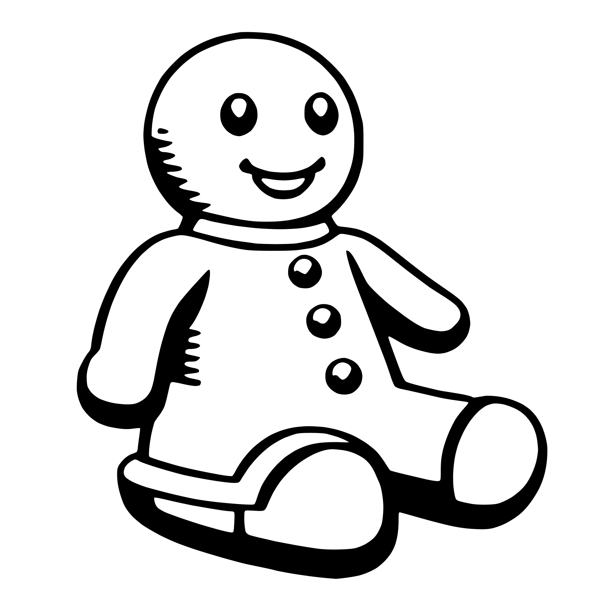 AI-generated SVG of 'gingerbread man'