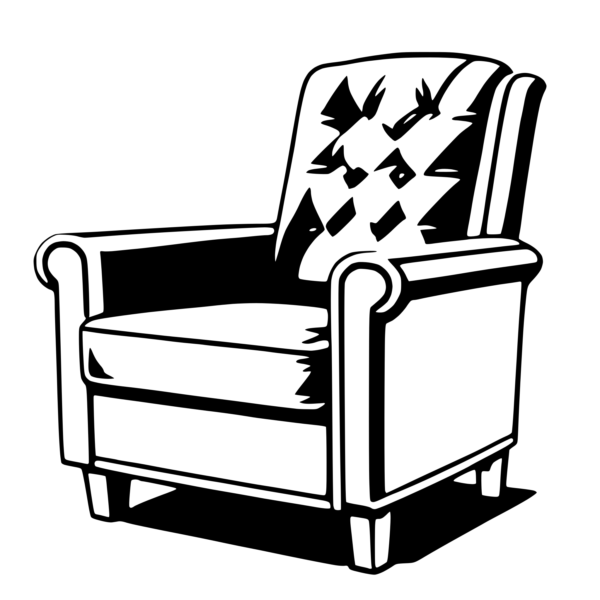 AI-generated SVG of 'armchair'