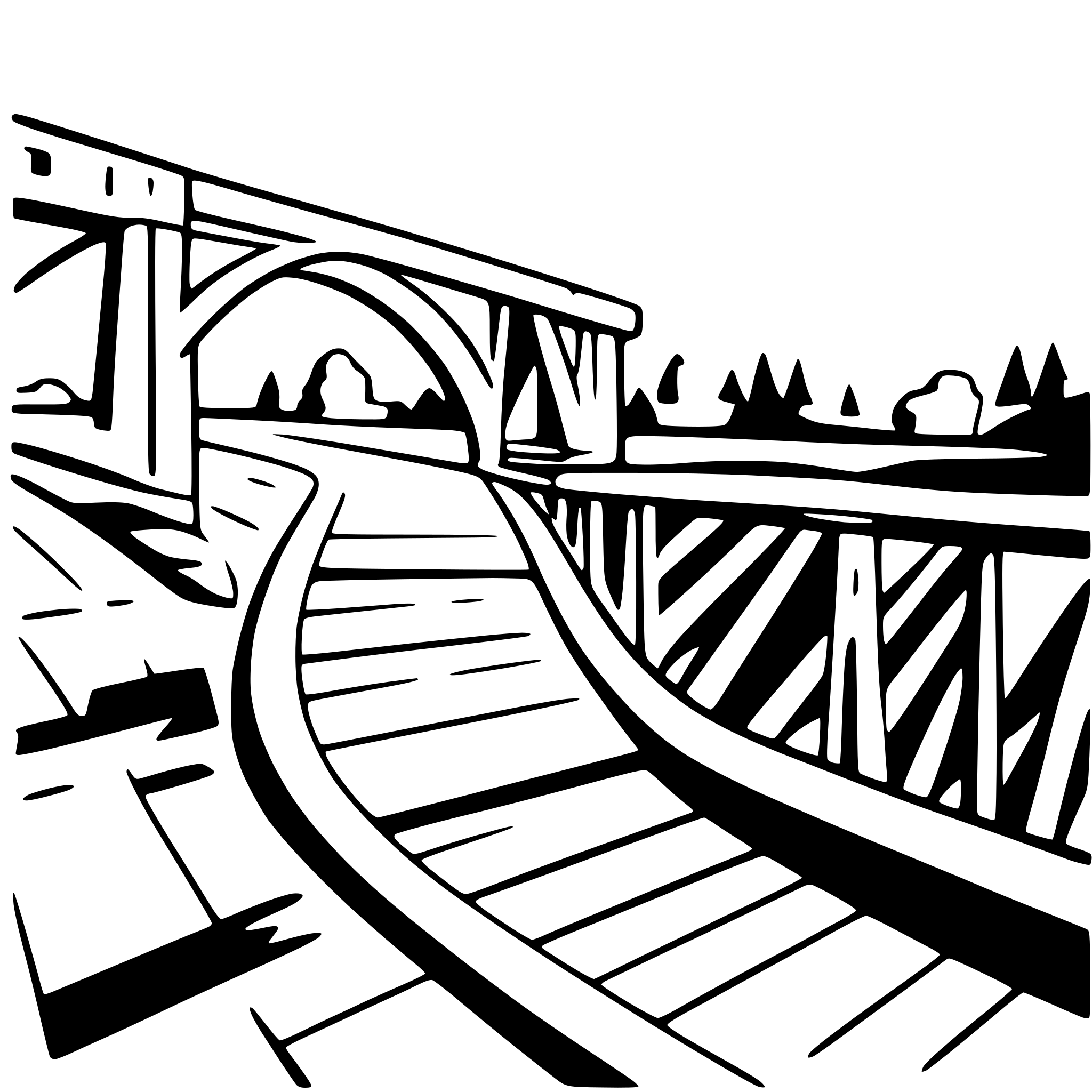 AI-generated SVG of a bridge over rushing river