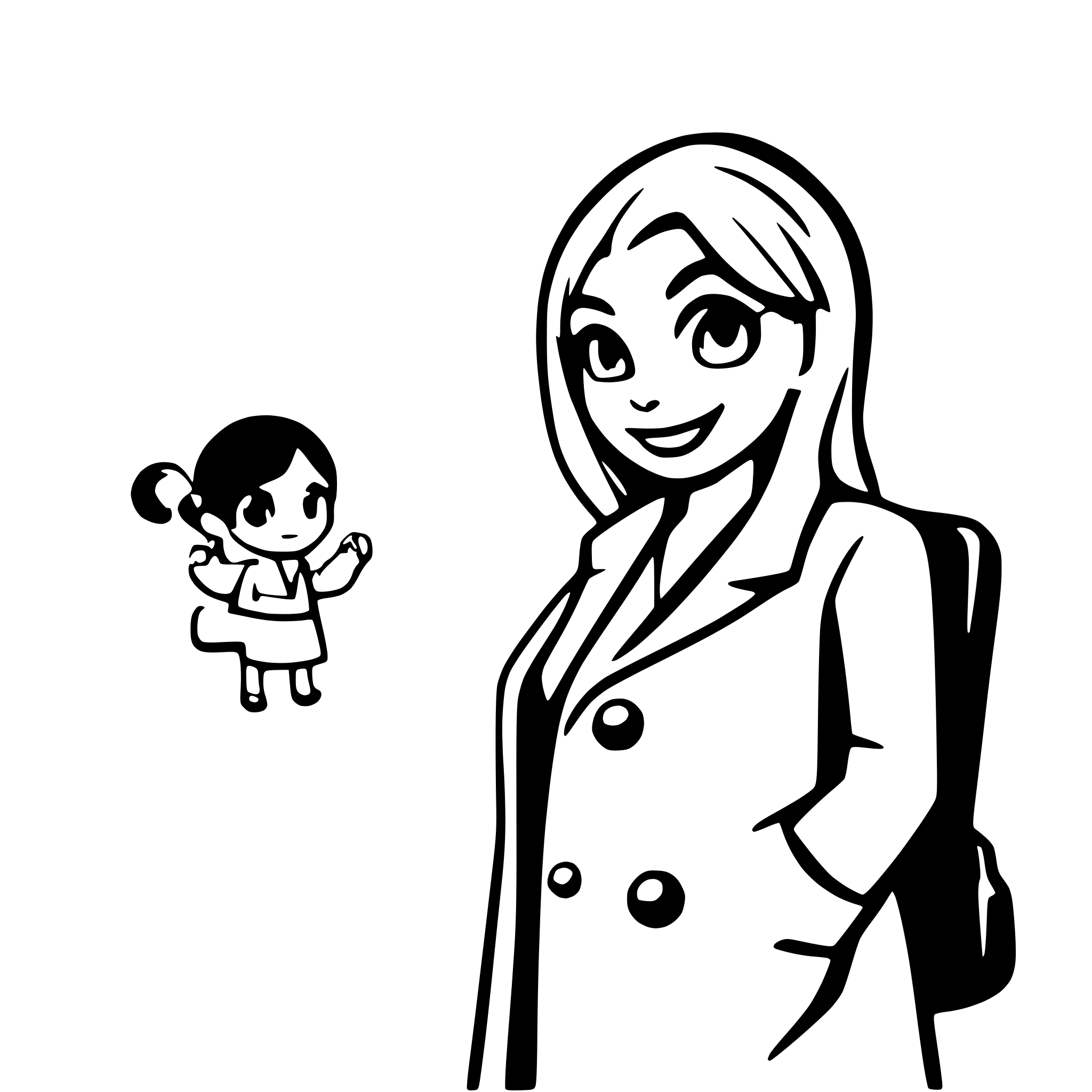 AI-generated SVG of 'femaile doctor and patient'