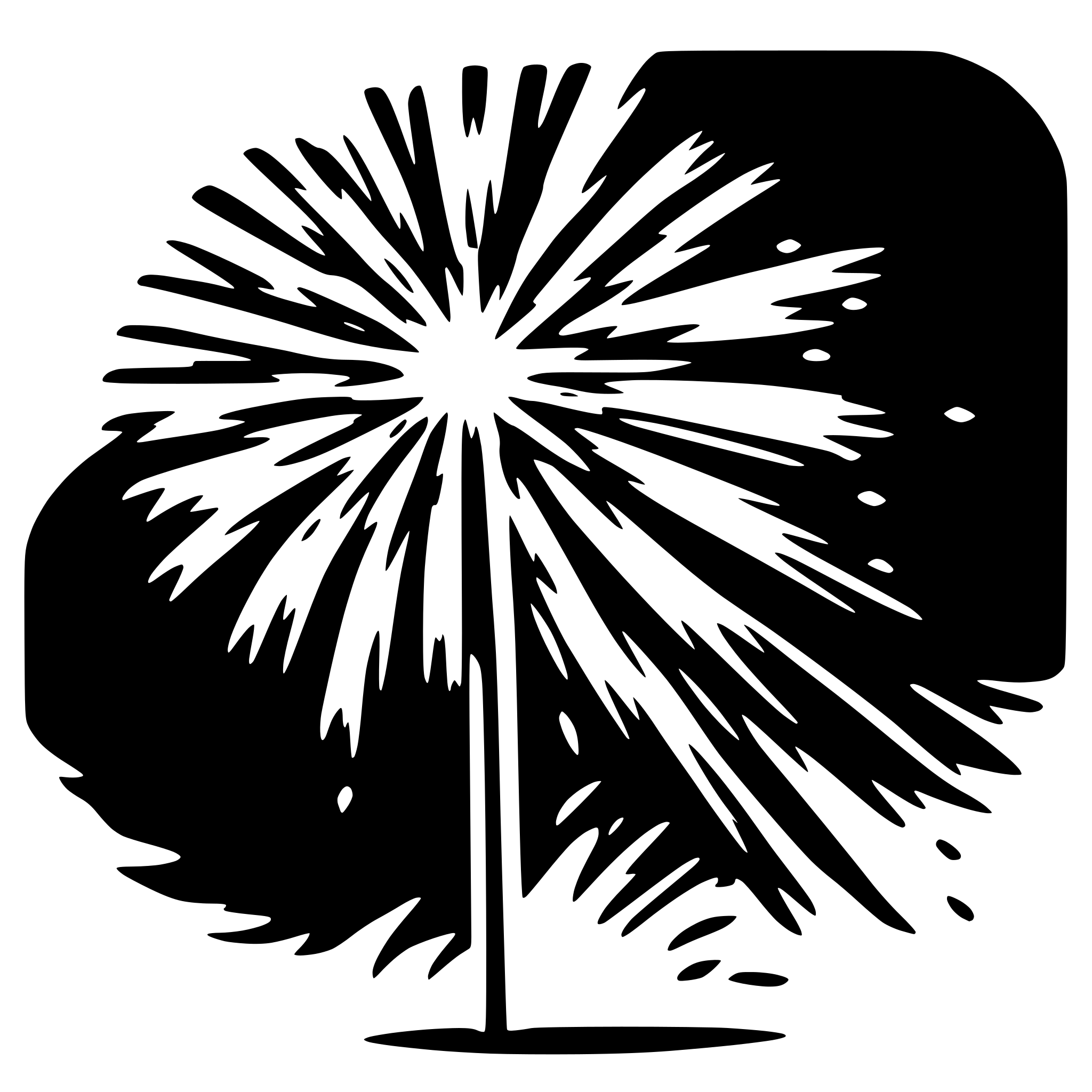 AI-generated SVG of a Firework