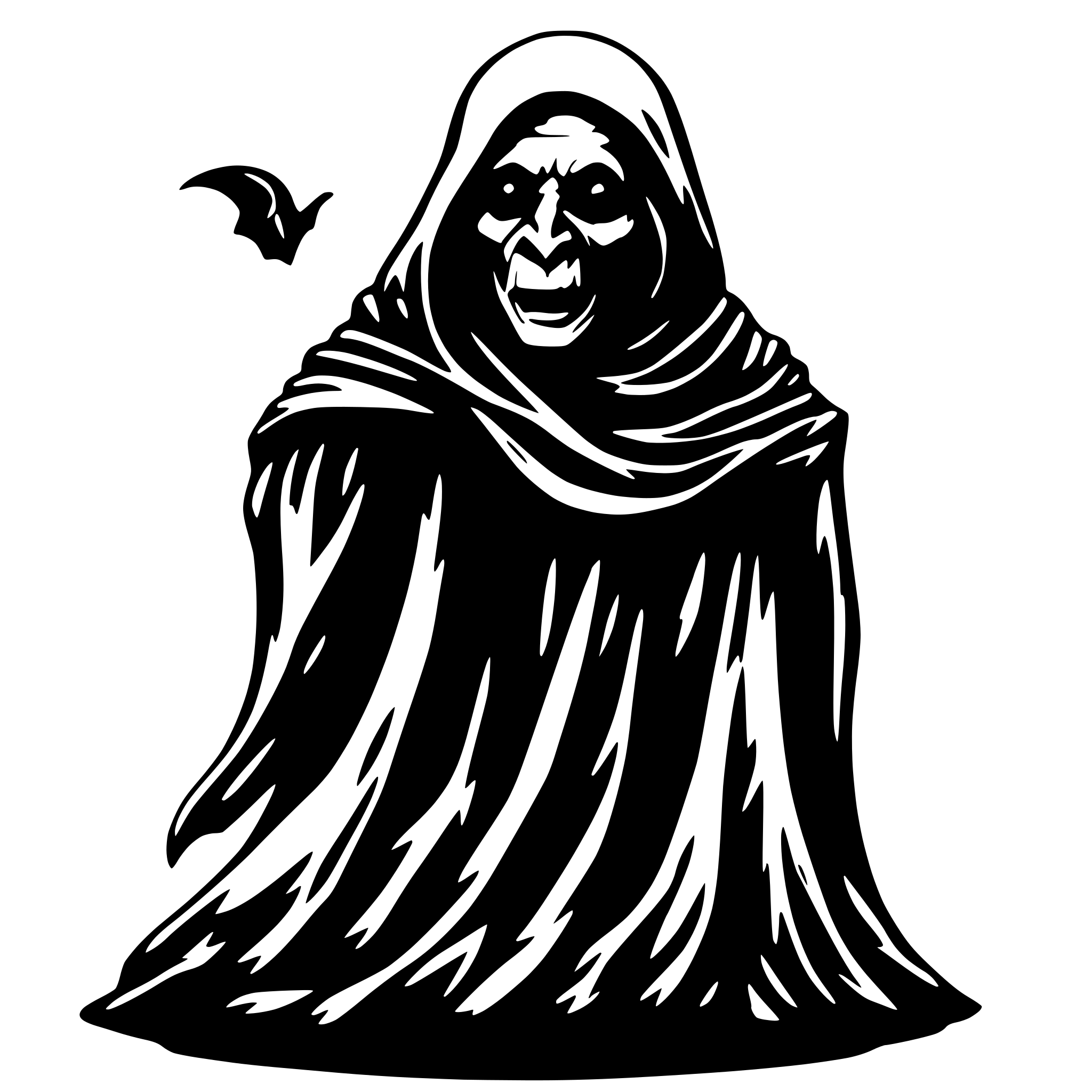 AI-generated SVG of 'dementor harry Potter'