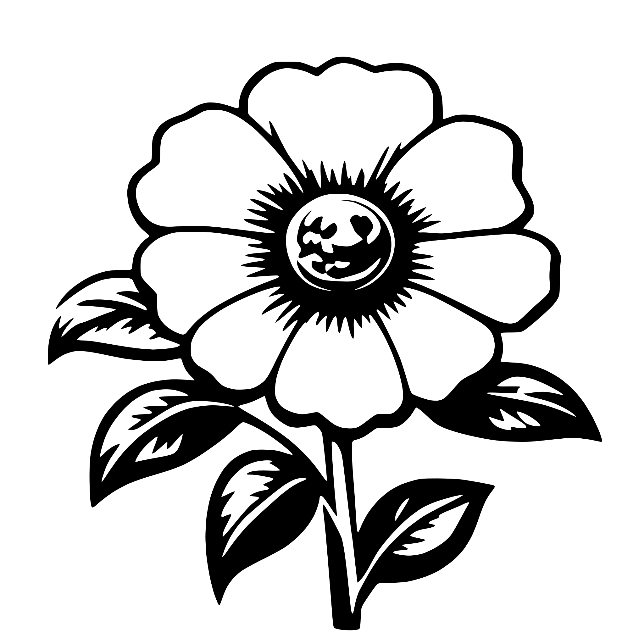 AI-generated SVG of a flower