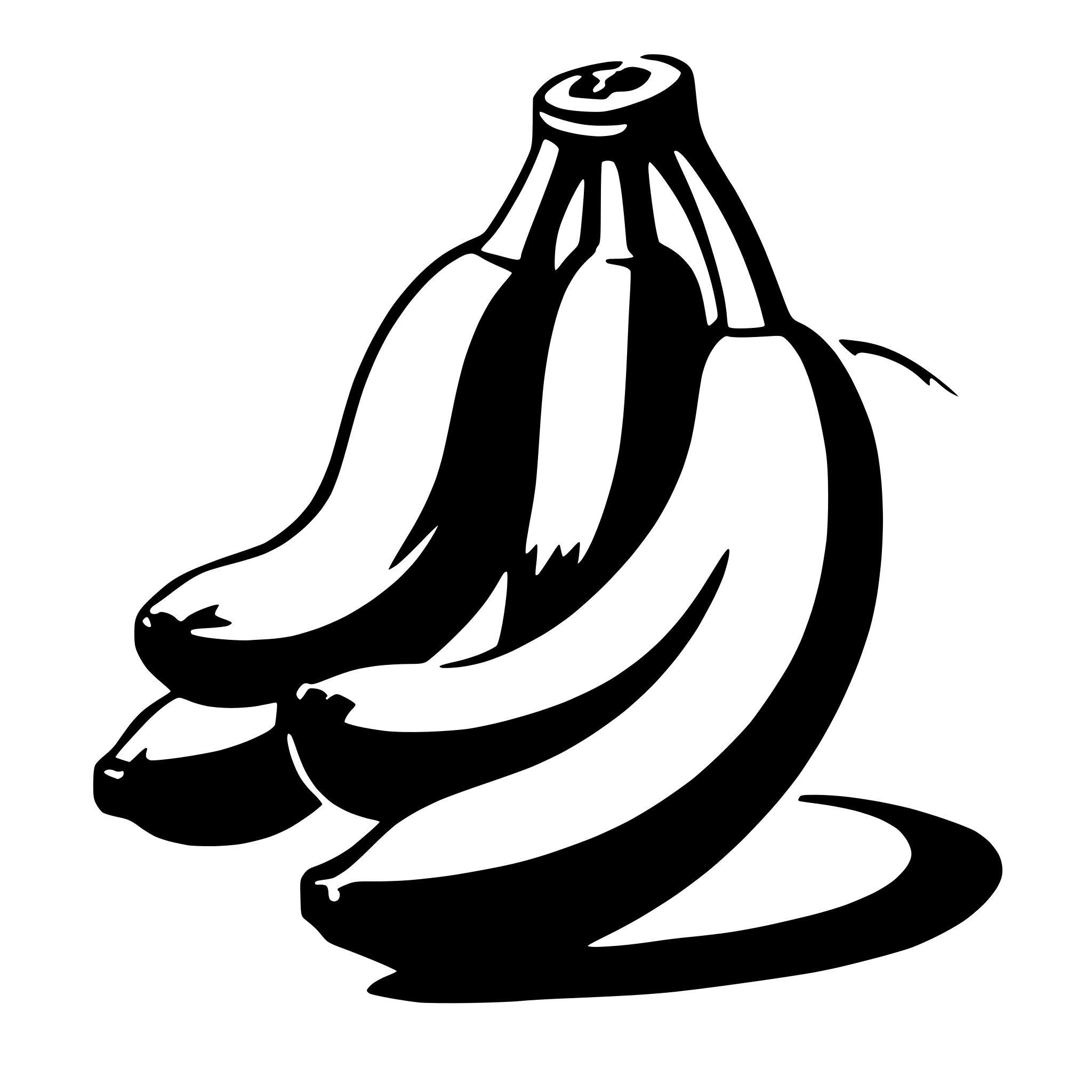 AI-generated SVG of a banana