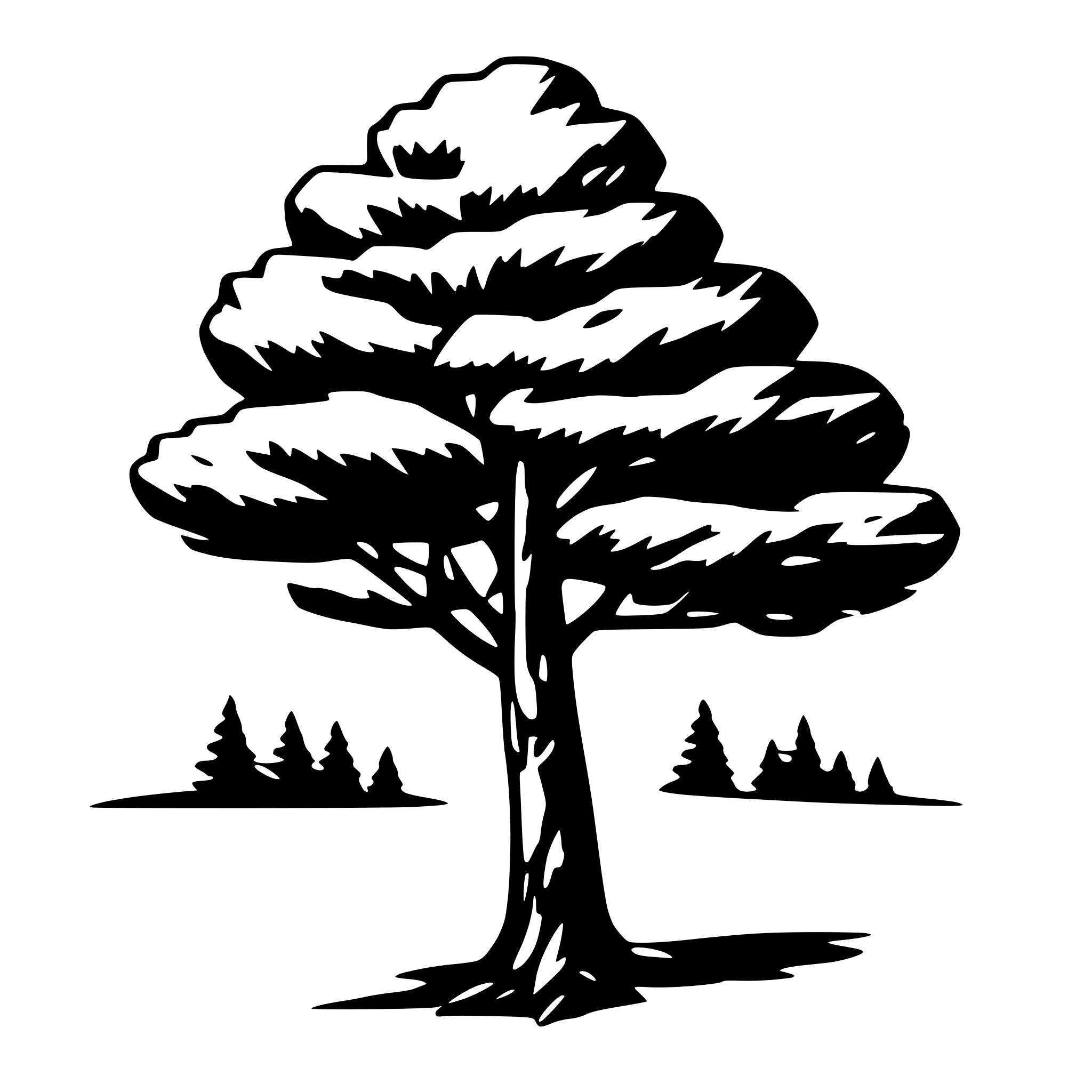 AI-generated SVG of 'single solid pine tree'