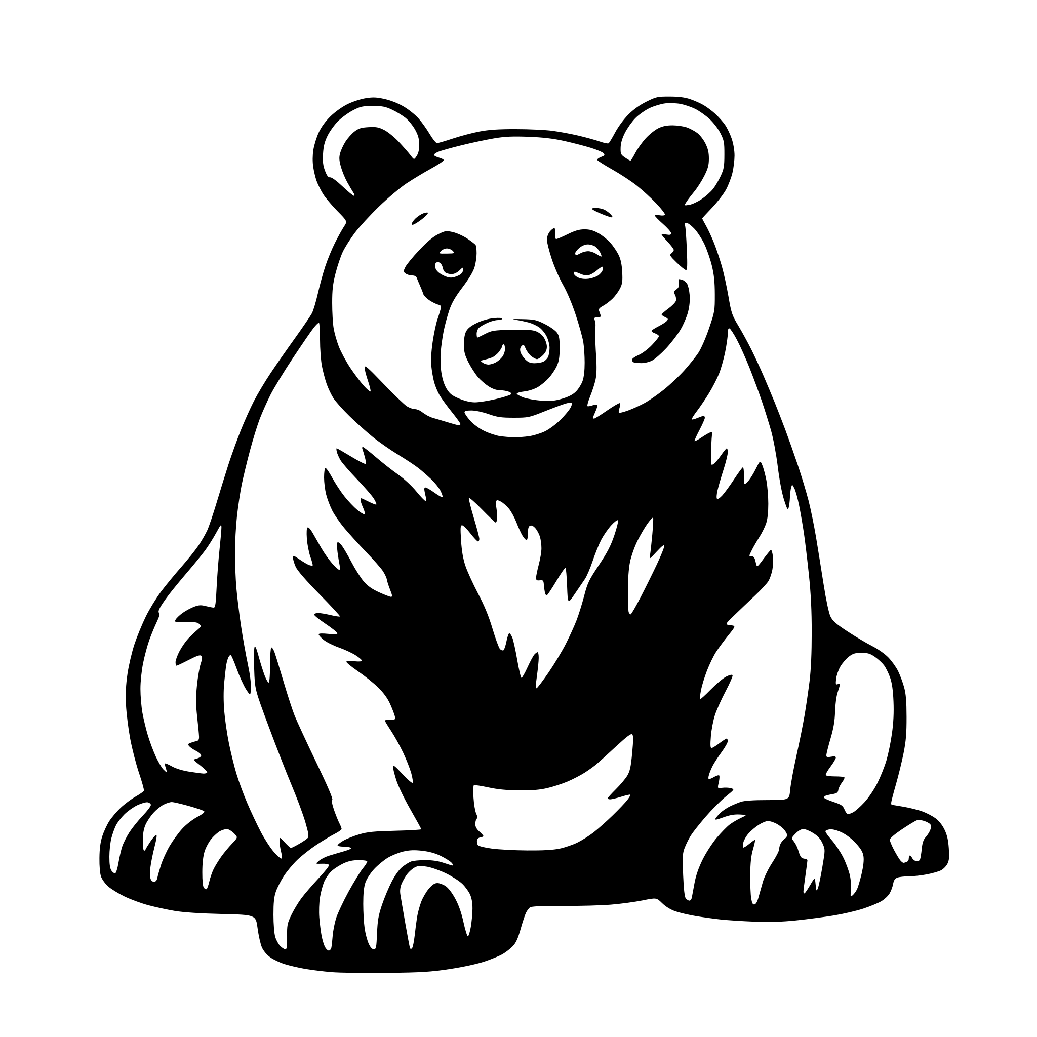 AI-generated SVG of 'bear'