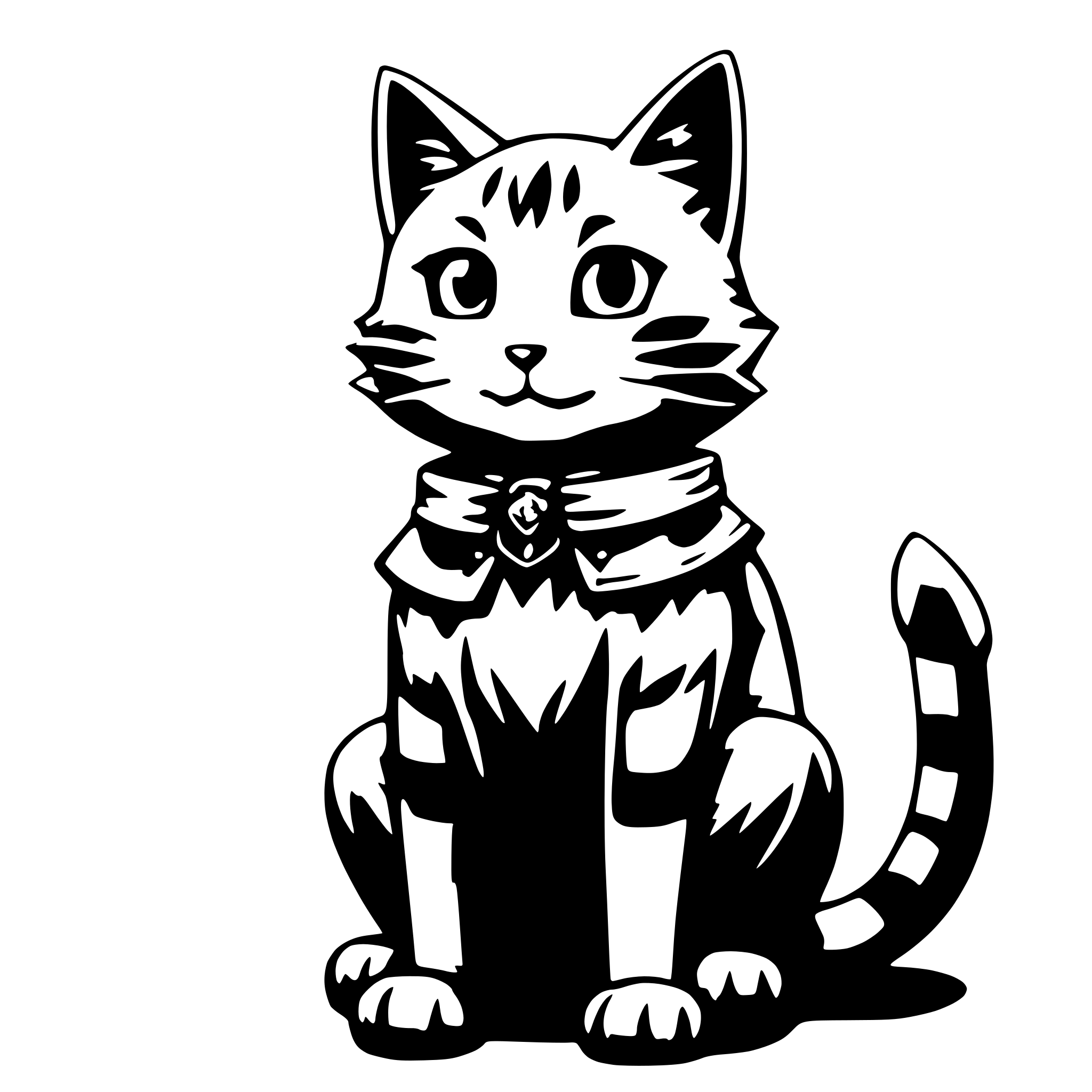AI-generated SVG of a chomsuke  the  cat from konosuba