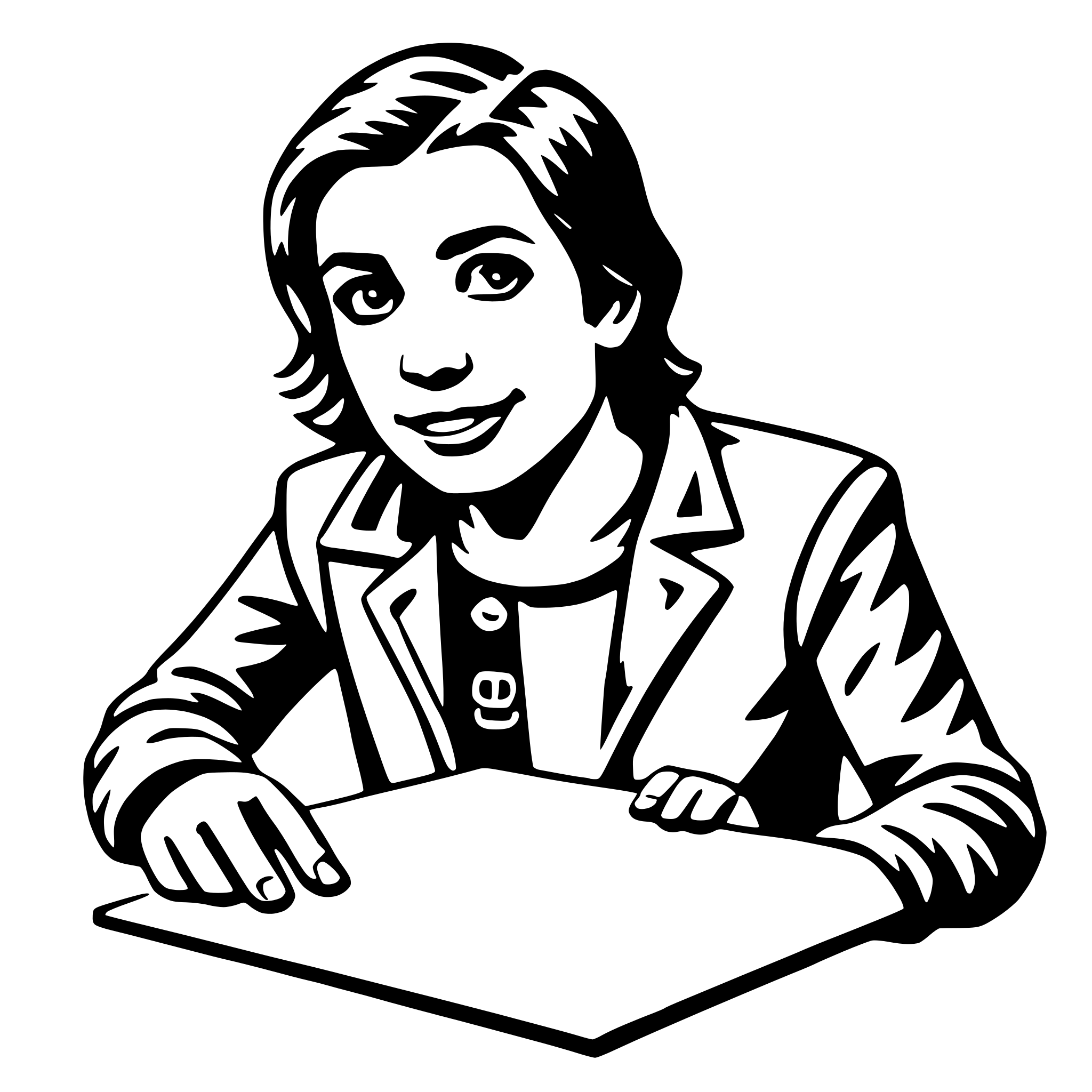 AI-generated SVG of 'cartographer'