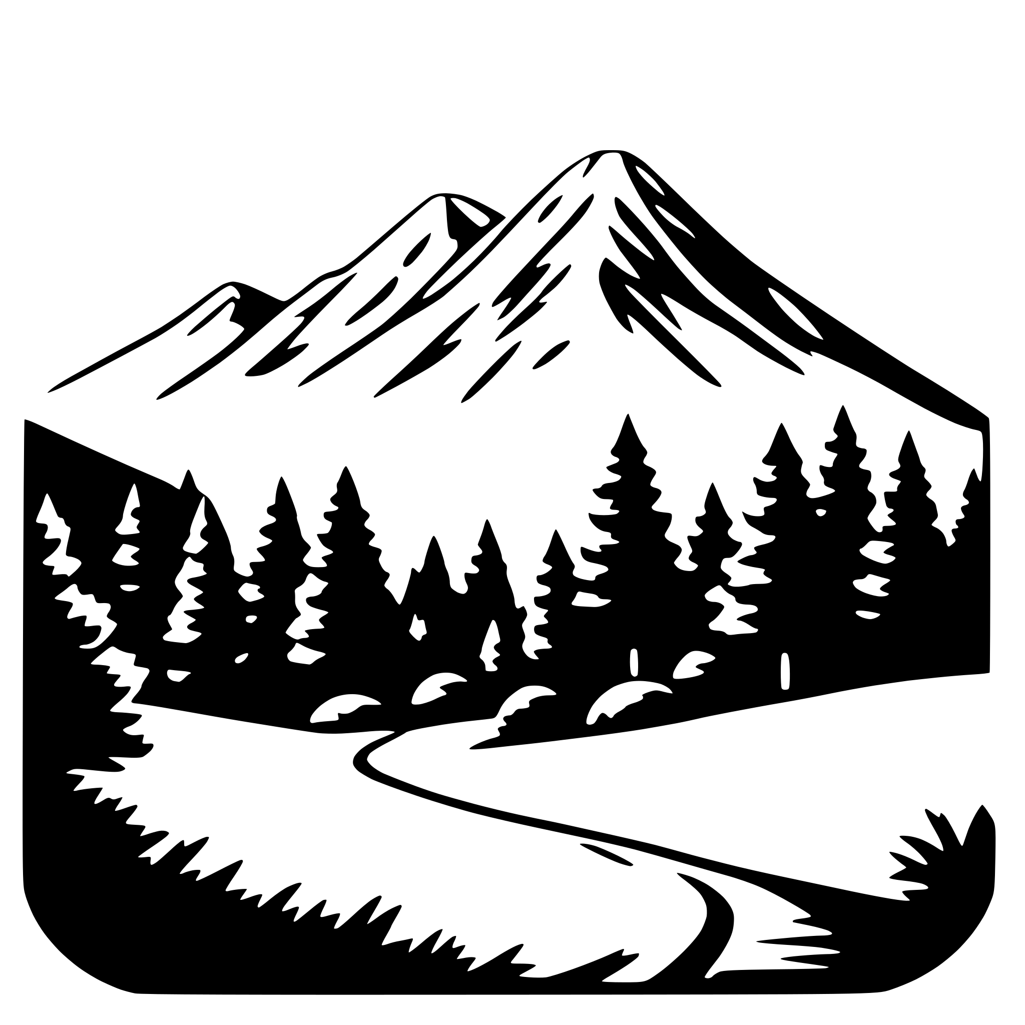 AI-generated SVG of 'mountain'