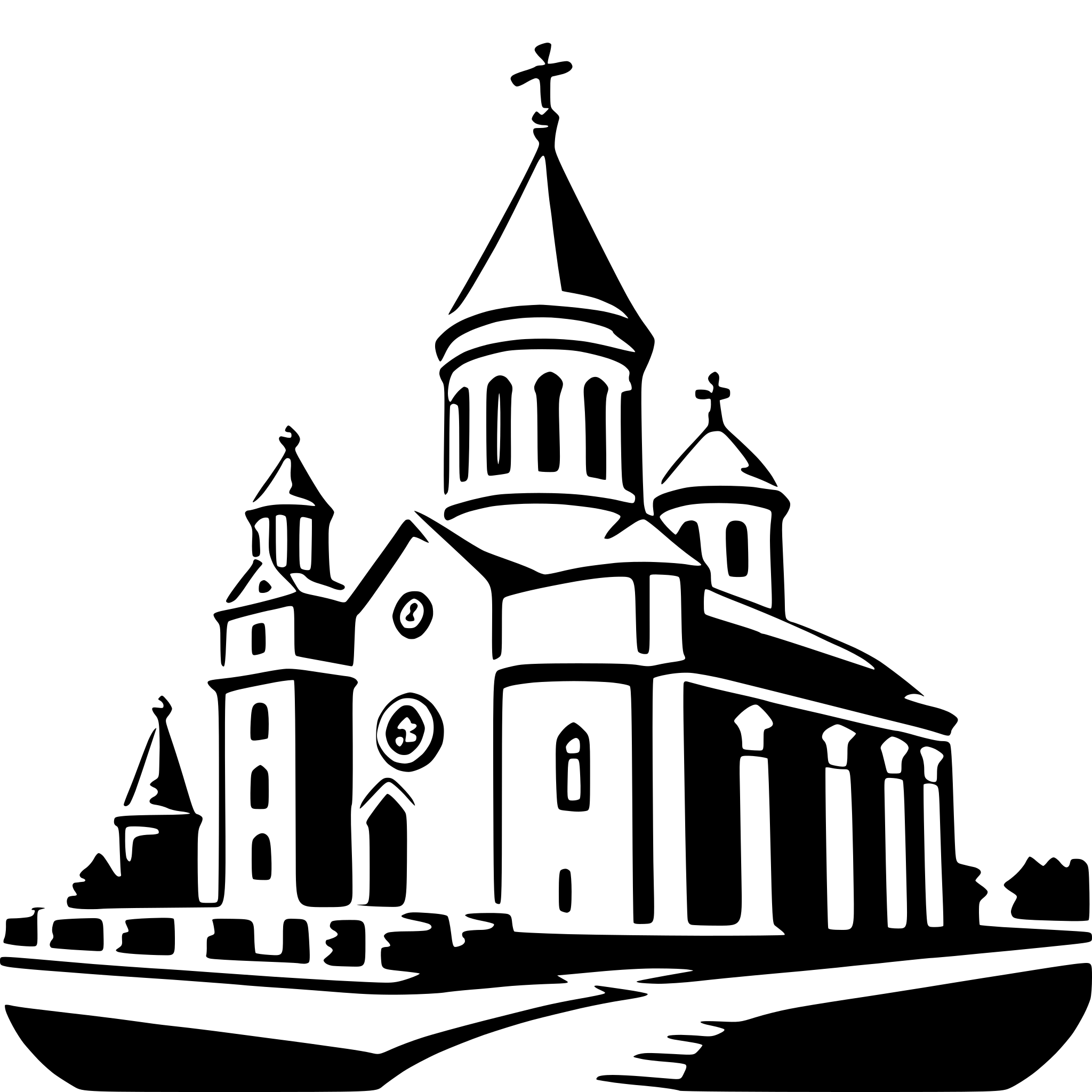 AI-generated SVG of a mark's basilica