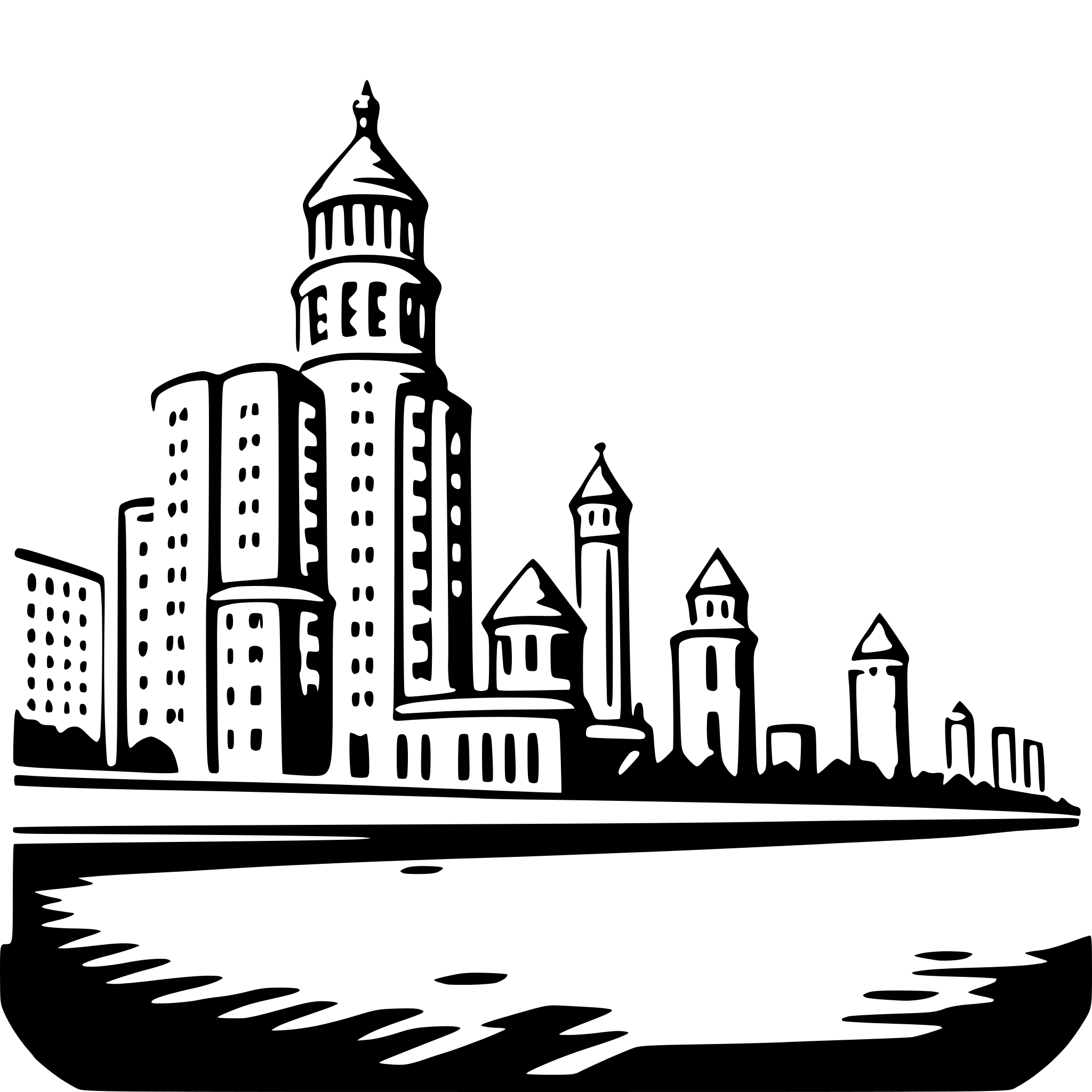AI-generated SVG of 'the bund'