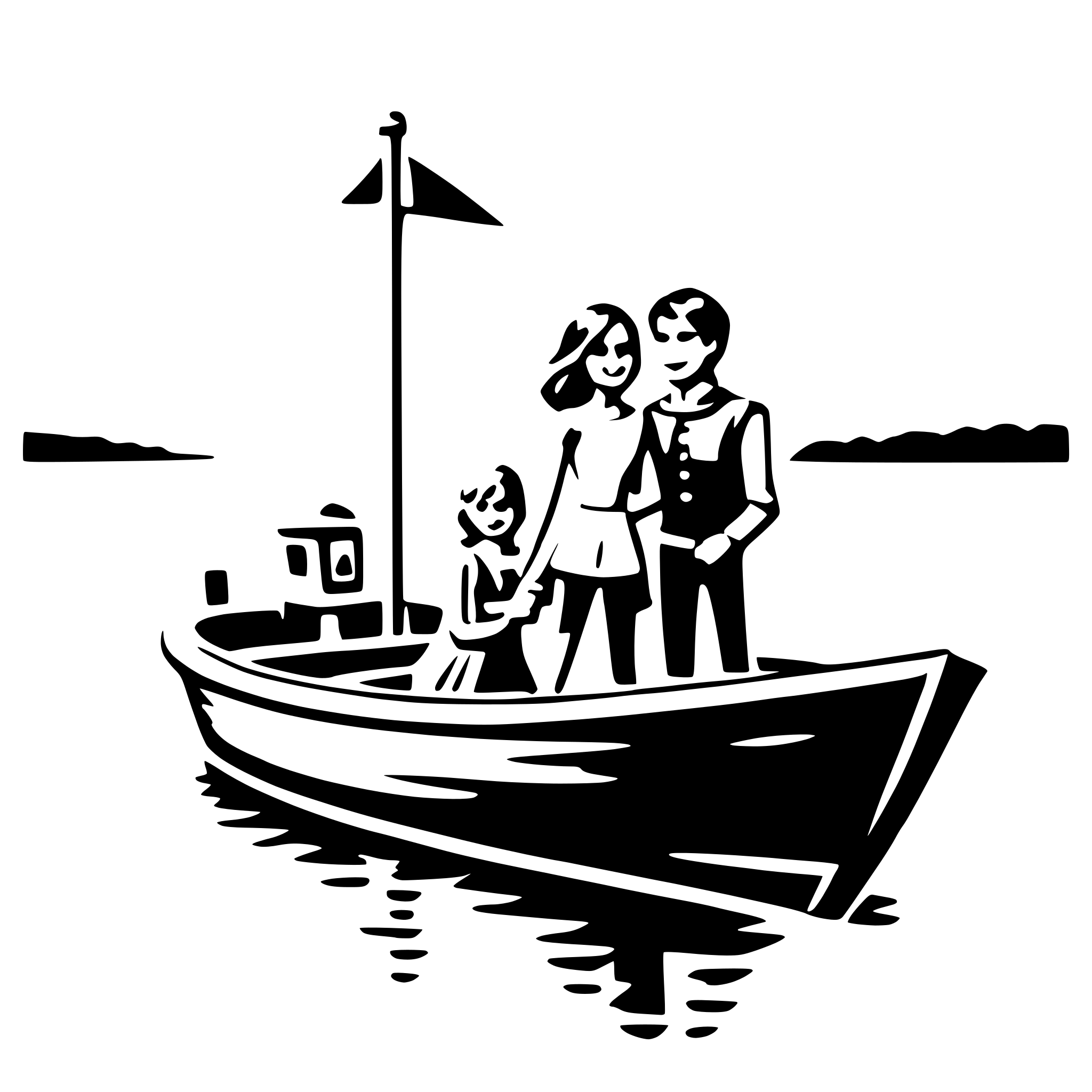 AI-generated SVG of 'couple on a boat'