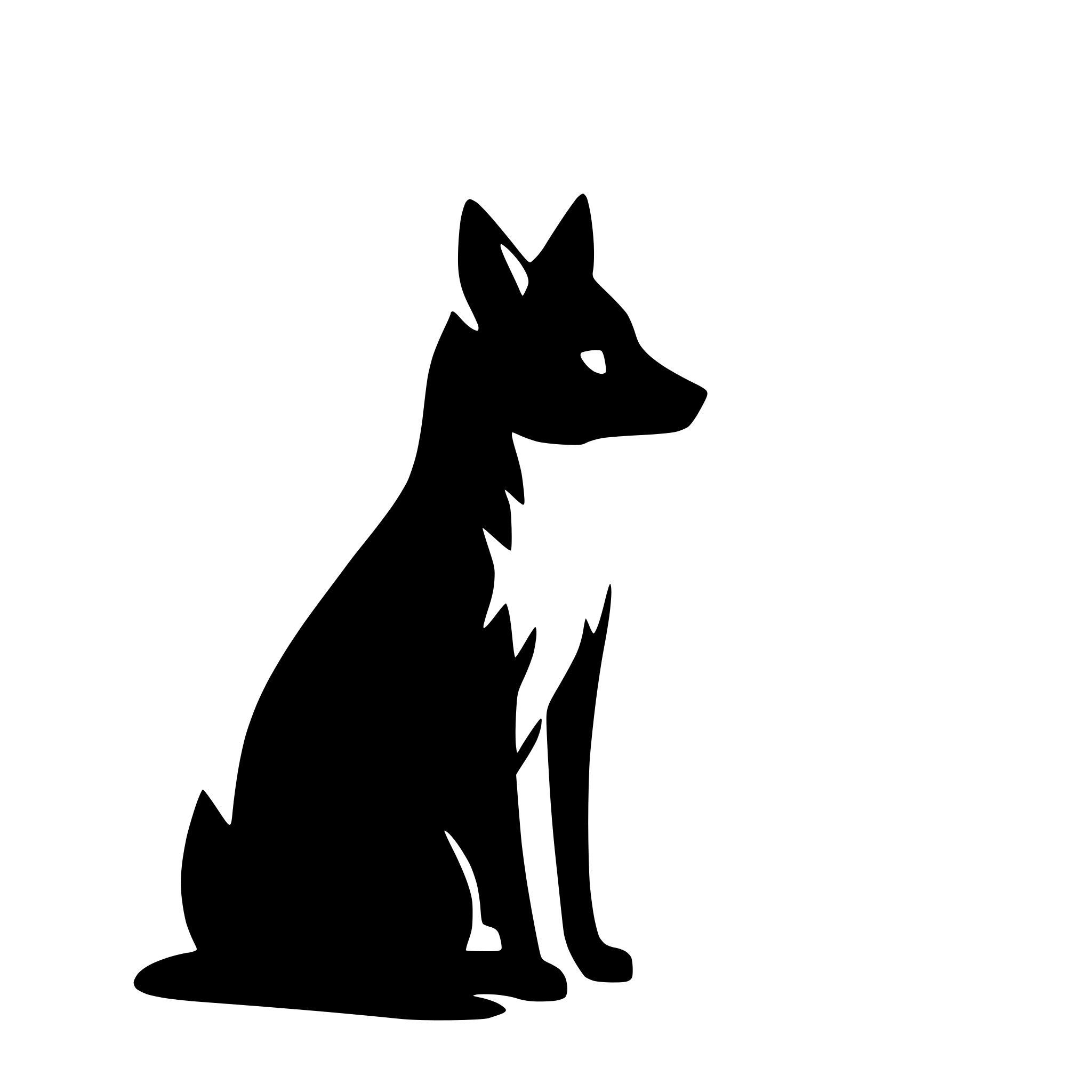 AI-generated SVG of 'fox'