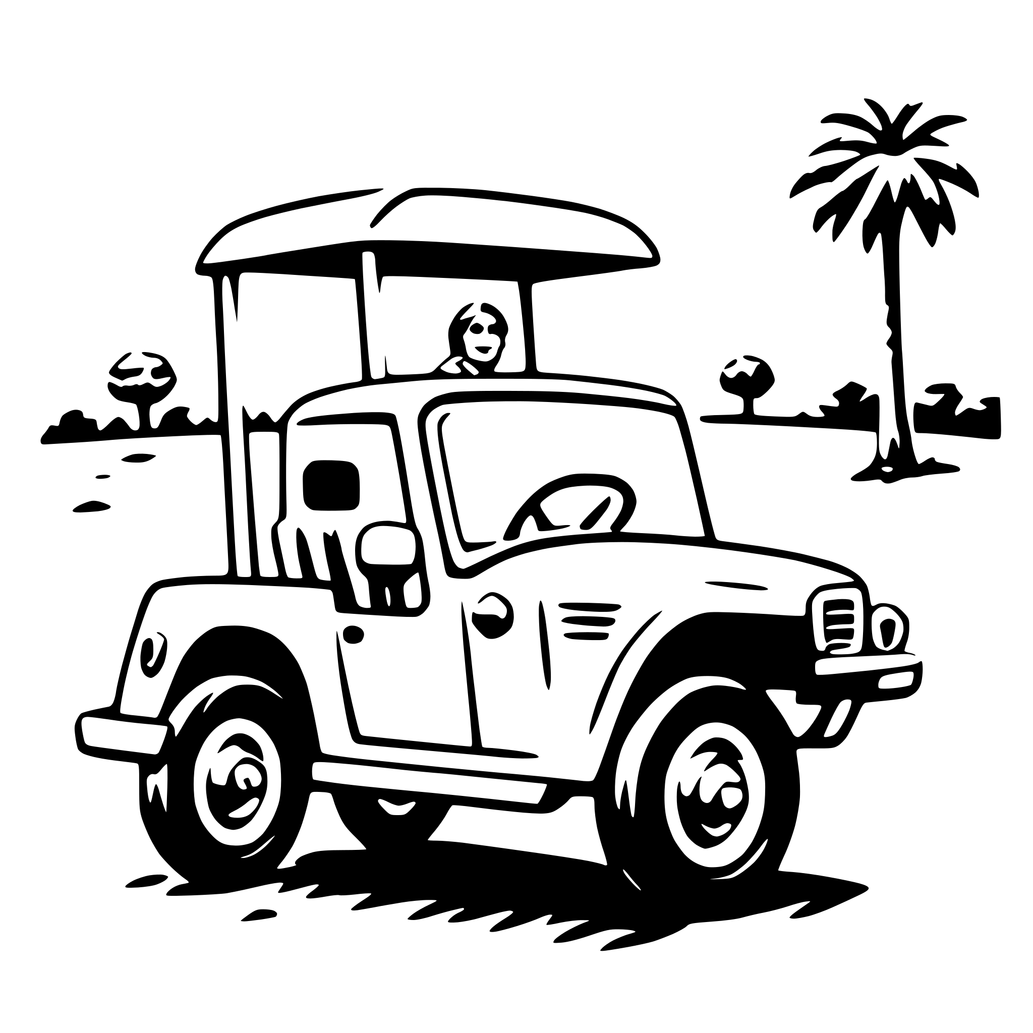 AI-generated SVG of 'safari jeep ride'