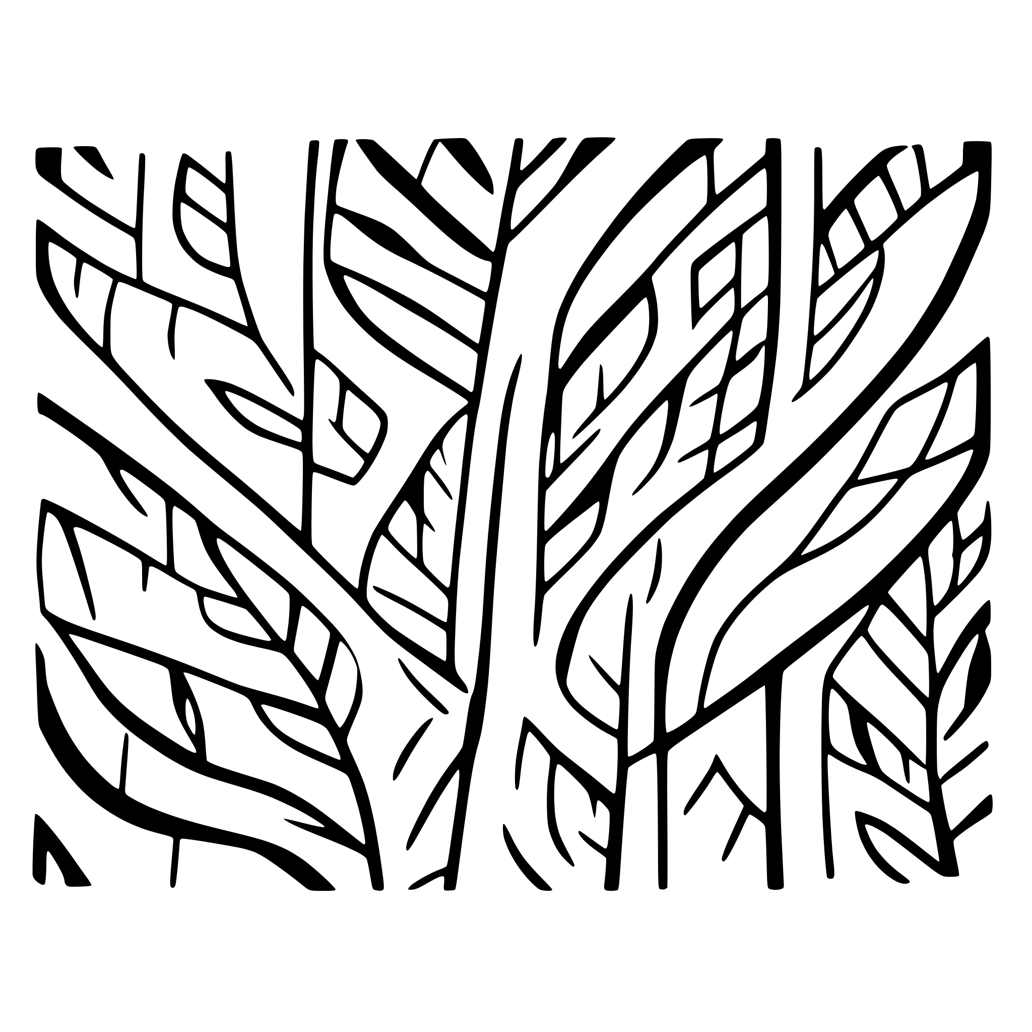 AI-generated SVG of a pattern of lines