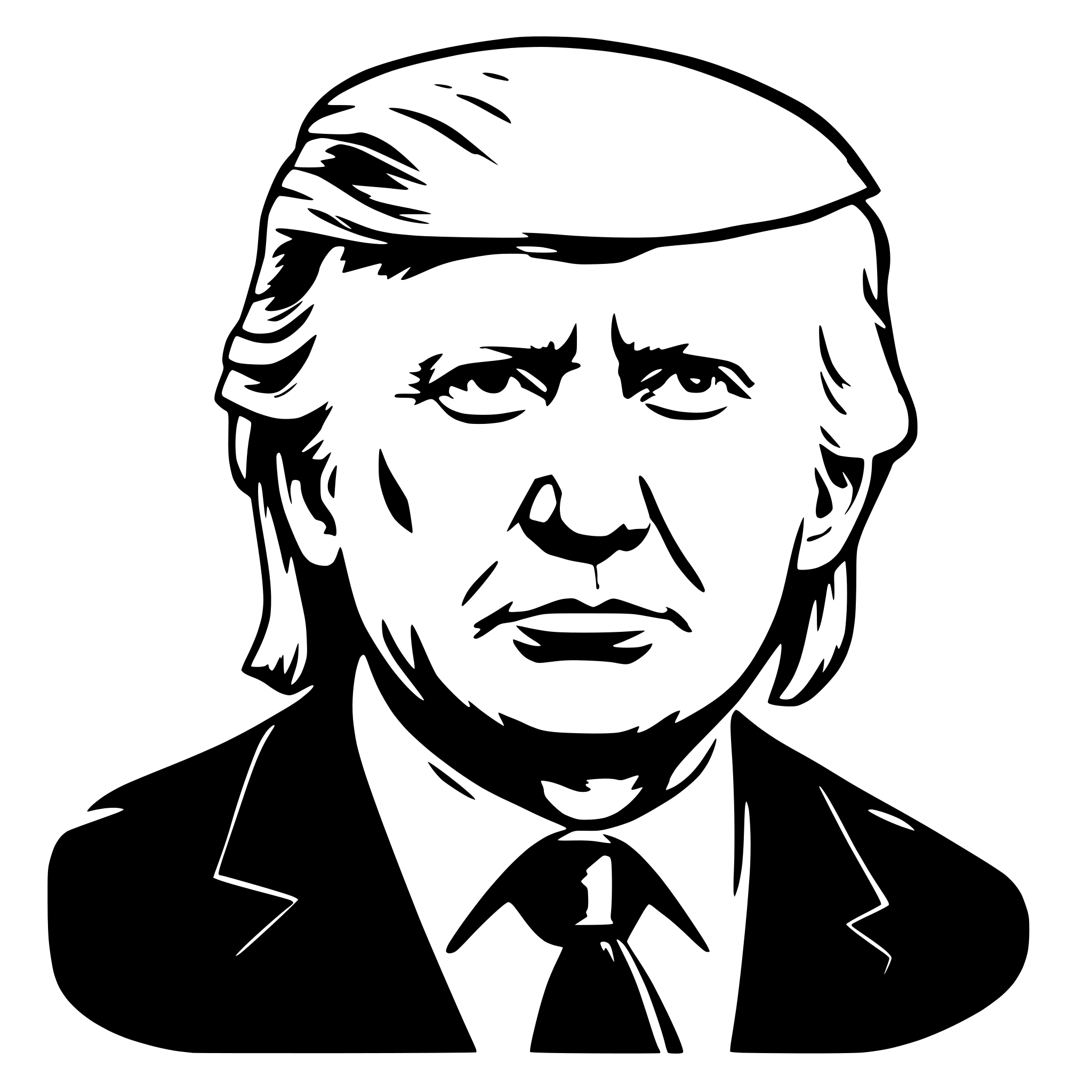 AI-generated SVG of 'donald trump'