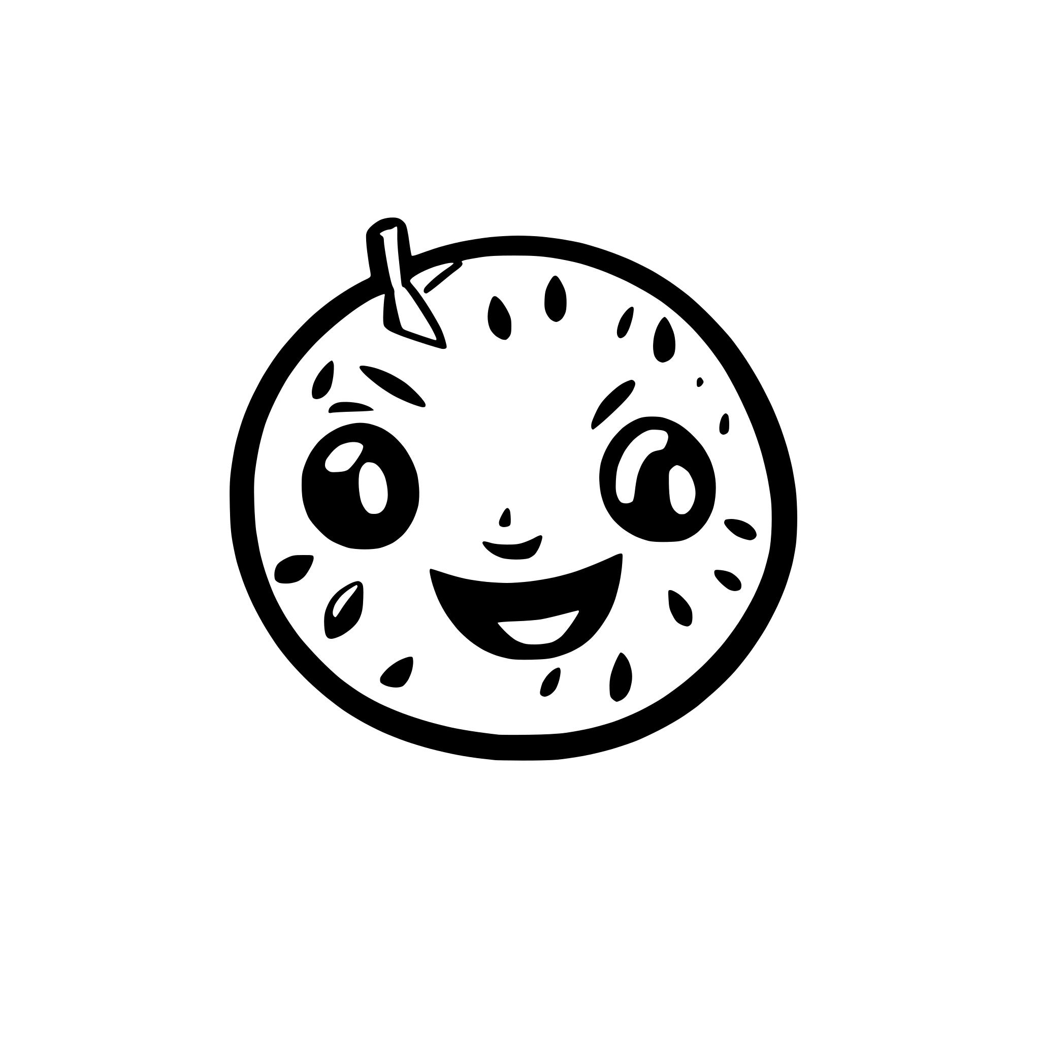 AI-generated SVG of a mango