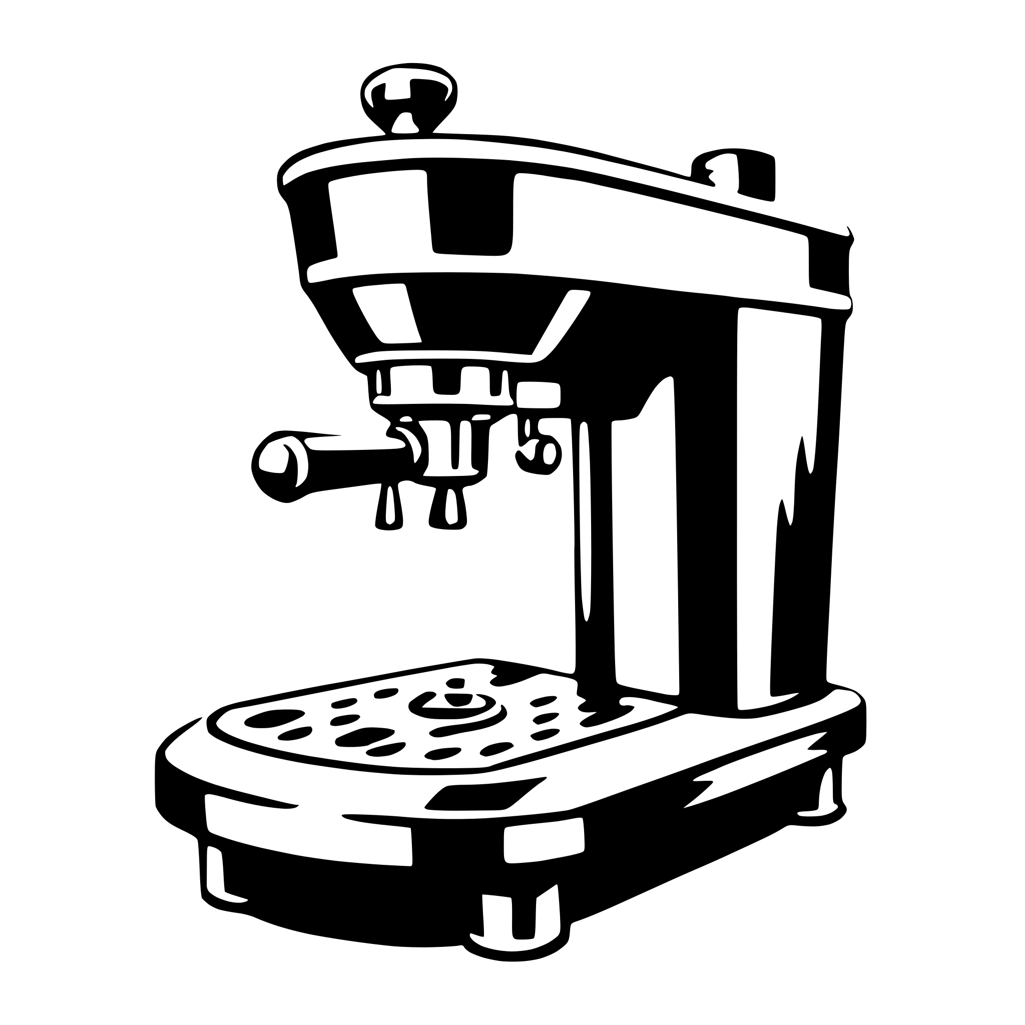 AI-generated SVG of a espresso machine