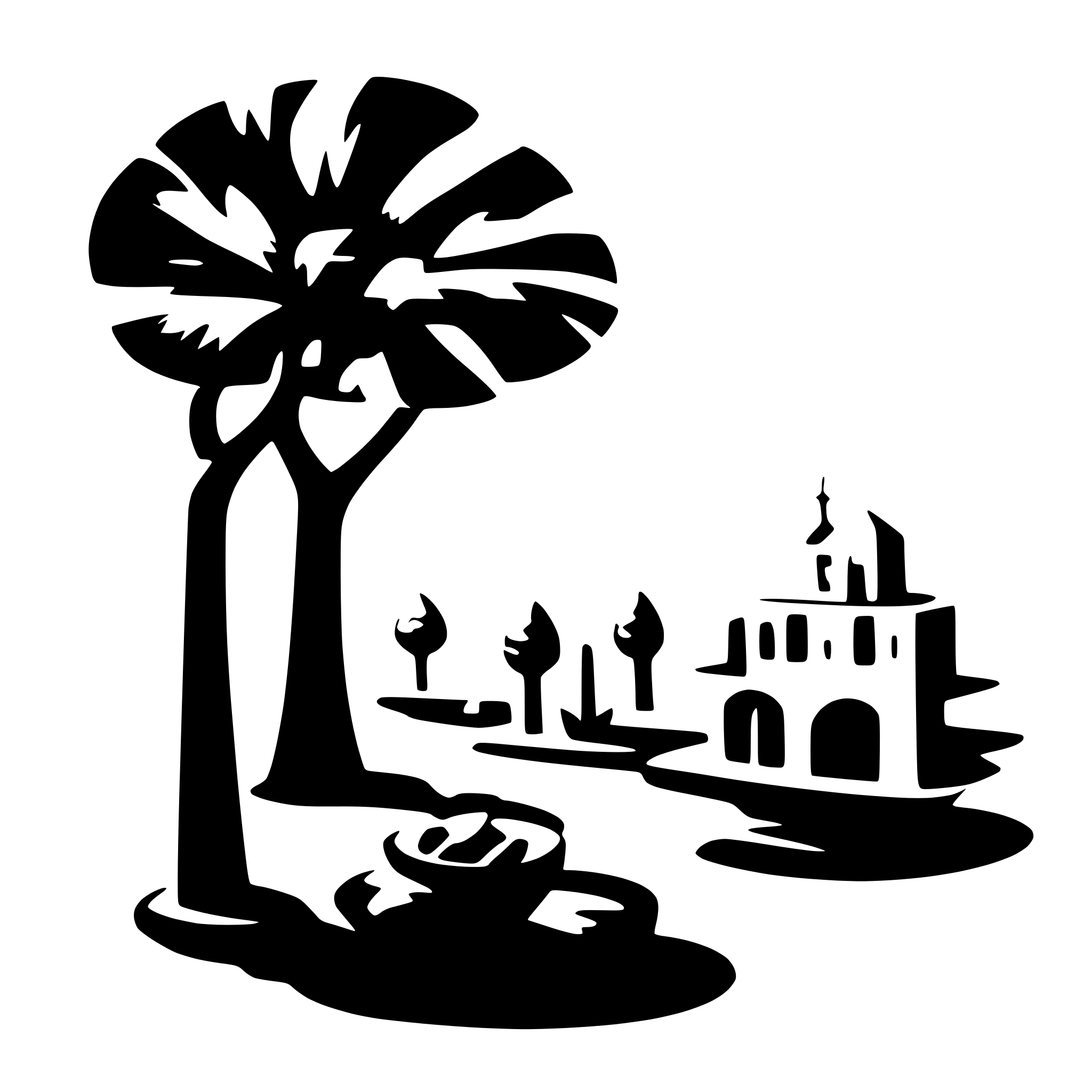 AI-generated SVG of 'بقايا لعاب بشري'